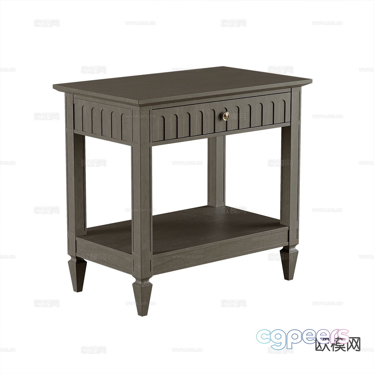 American bedside table corner table side table 3d model American bedside table corner table side table 3d model