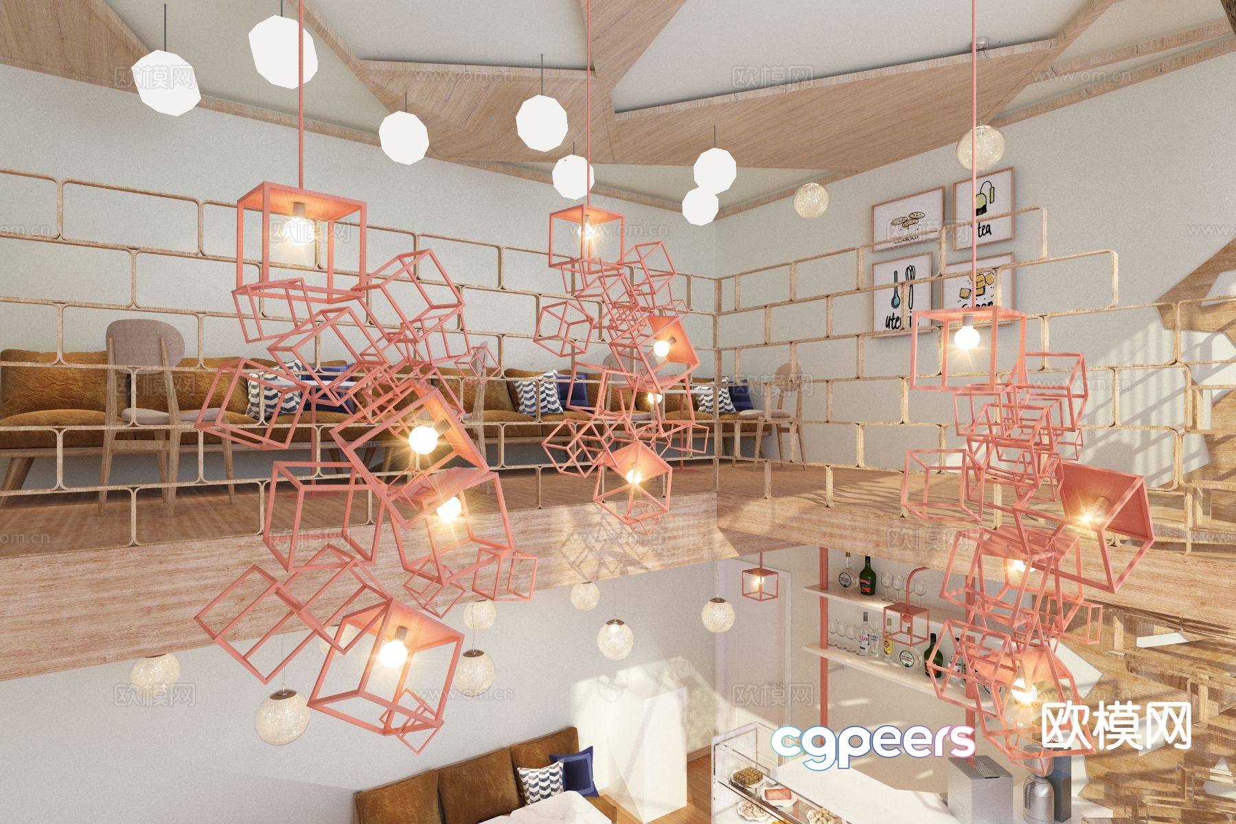 rose gold chandelier polygonal chandelier 3d model rose gold chandelier polygonal chandelier 3d model