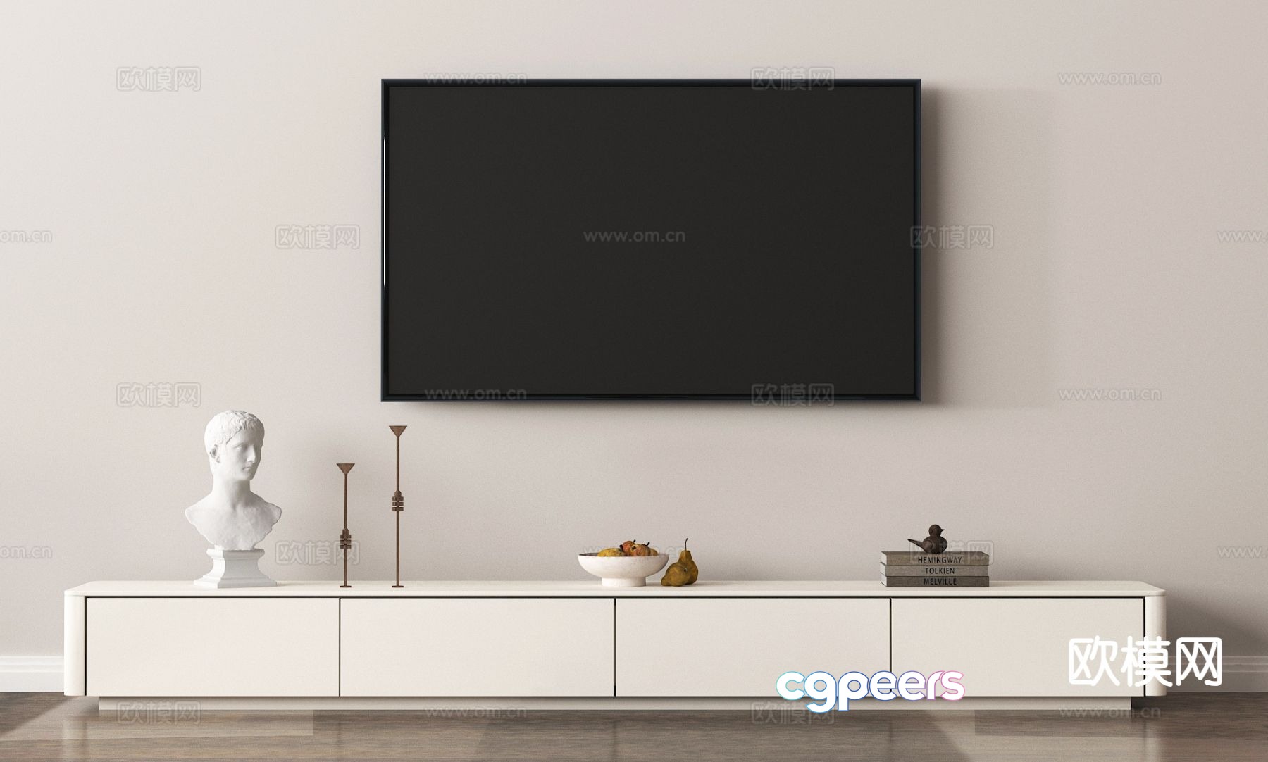 Modern TV cabinet 3d model Modern TV cabinet 3d model