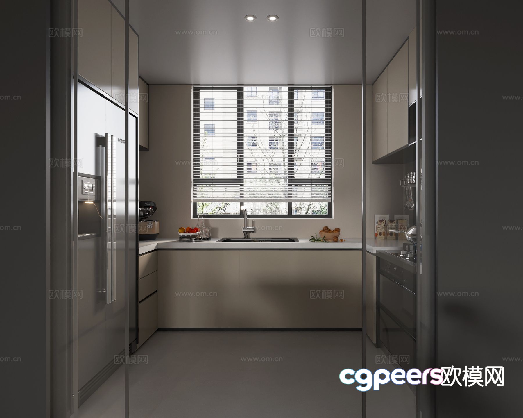Modern kitchen 3d model Modern kitchen 3d model