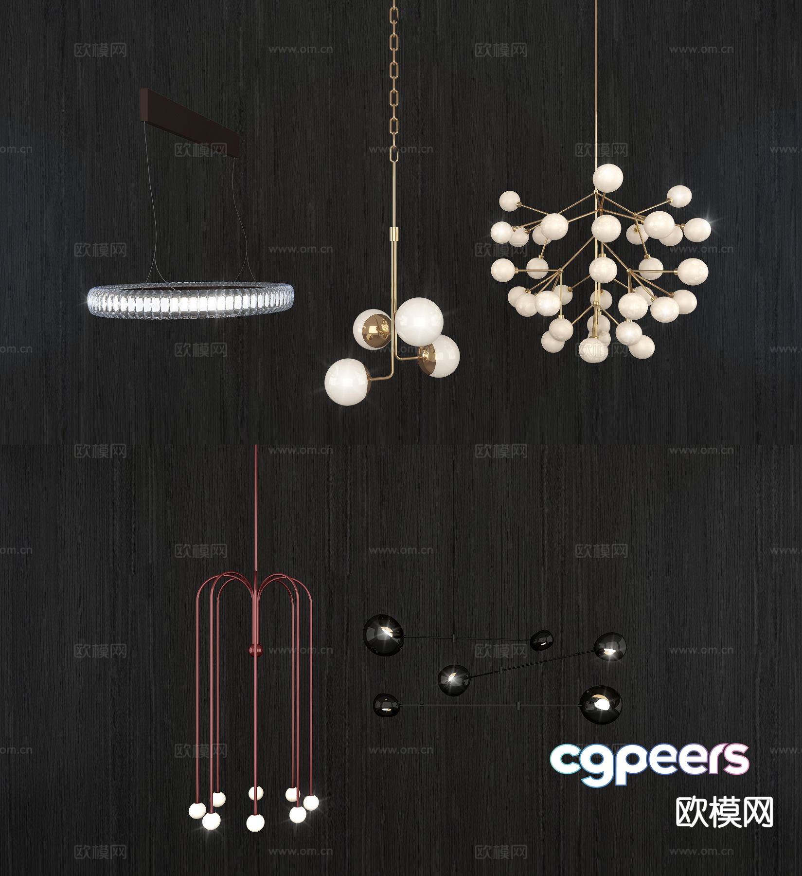 Modern art chandelier creative chandelier 3d model Modern art chandelier creative chandelier 3d model