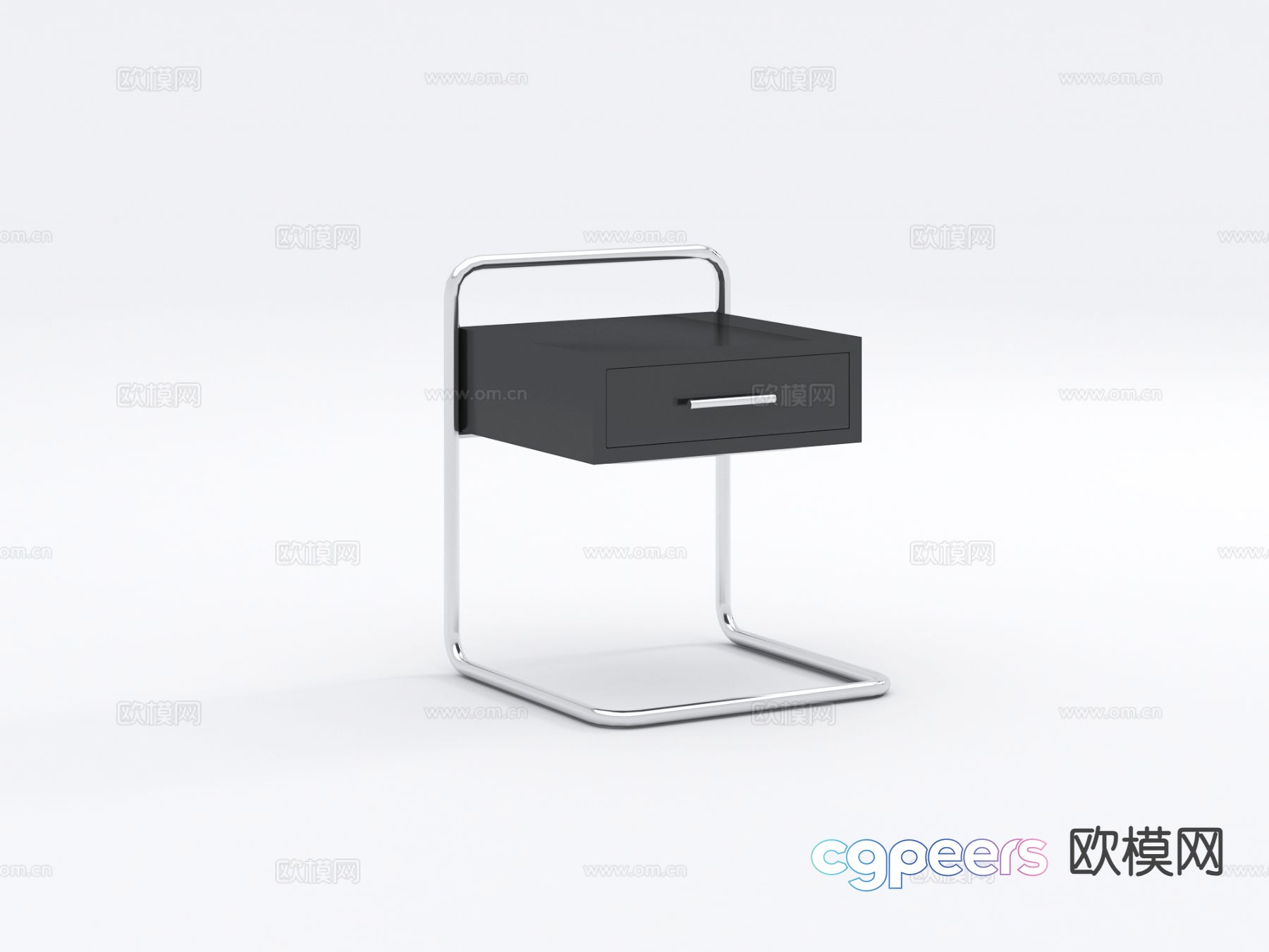 Modern bedside table 3d model Modern bedside table 3d model