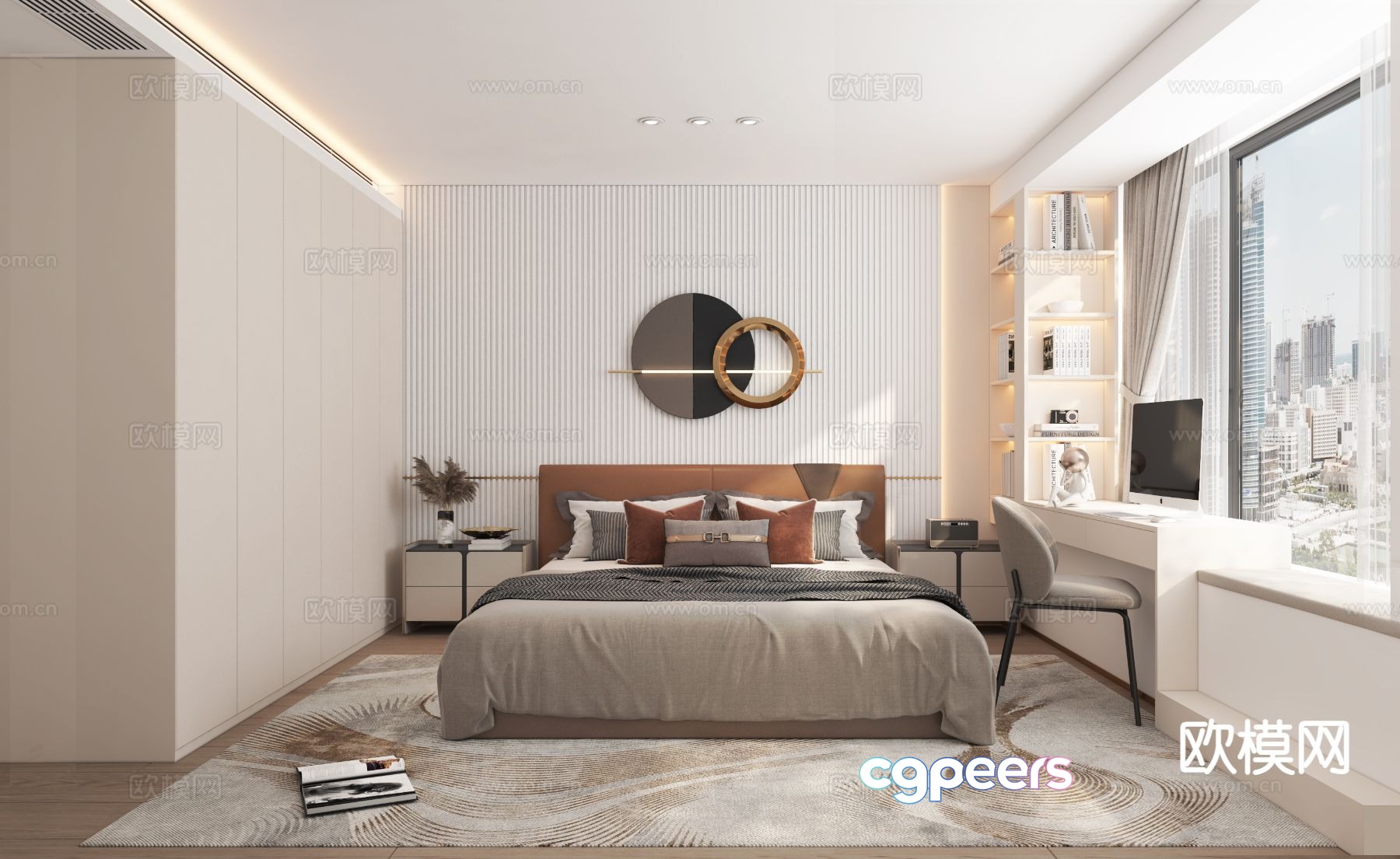Light luxury bedroom master bedroom 3d model Light luxury bedroom master bedroom 3d model