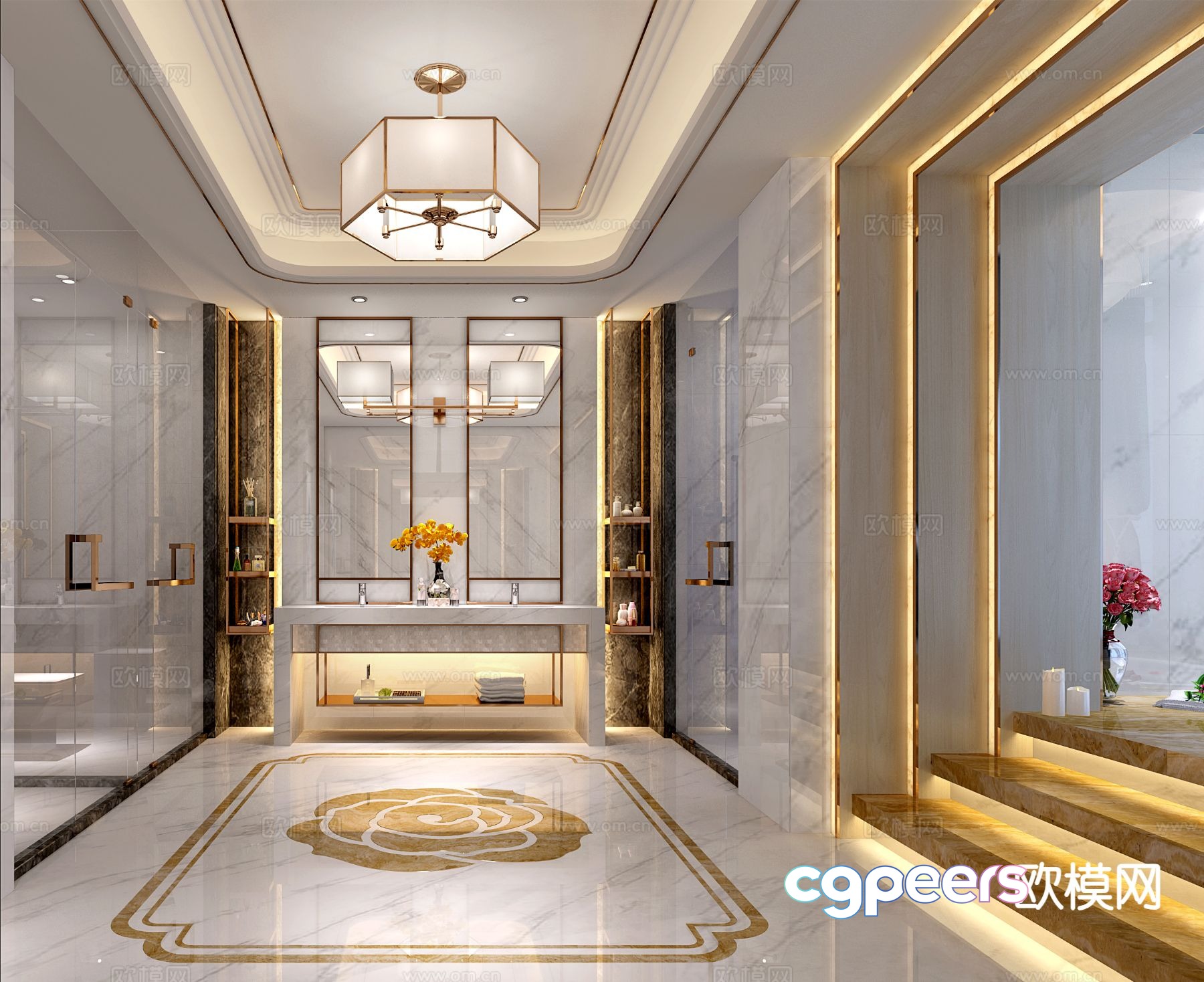 New Chinese style bathroom sink 3D model New Chinese style bathroom sink 3D model