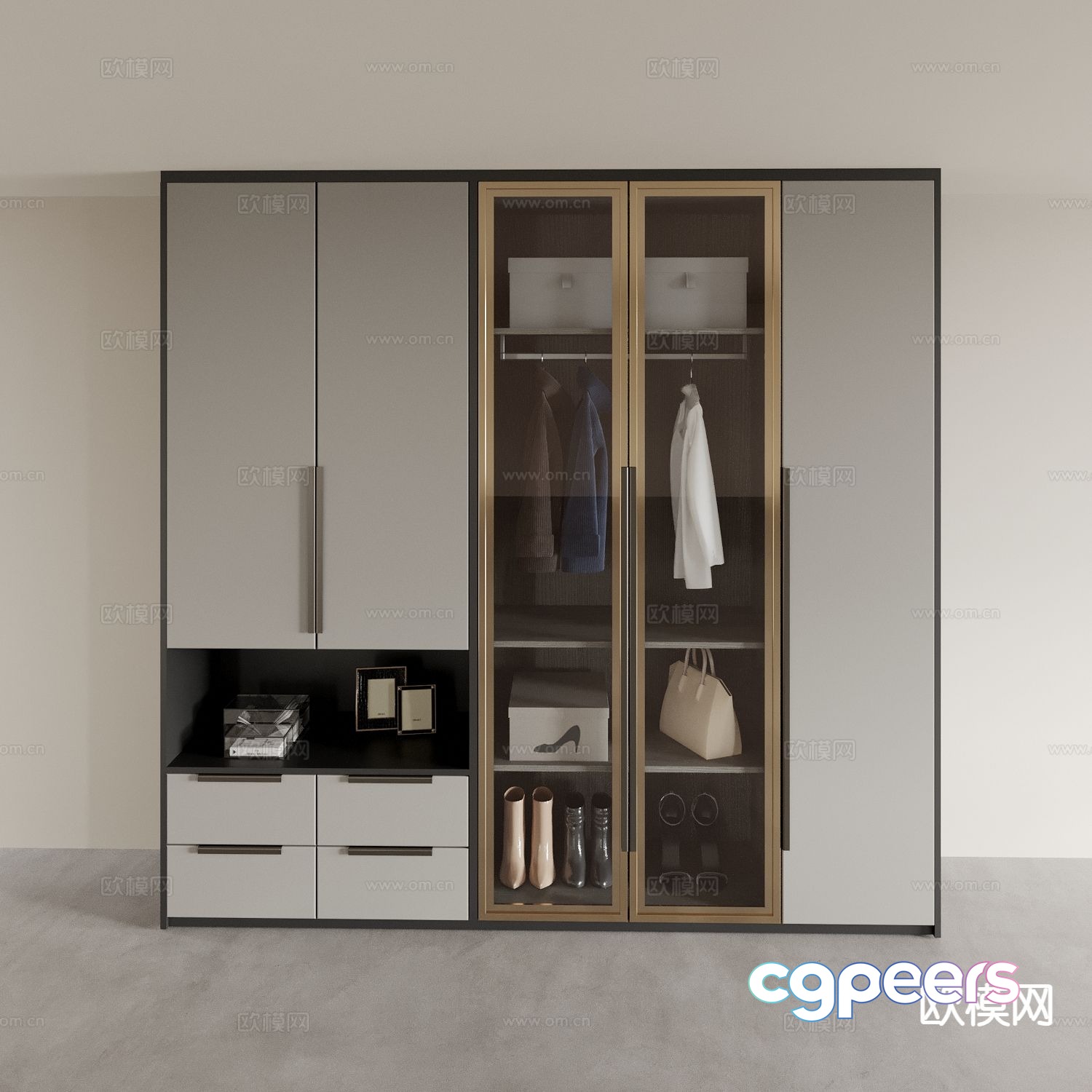 modern wardrobe wardrobe 3d model modern wardrobe wardrobe 3d model
