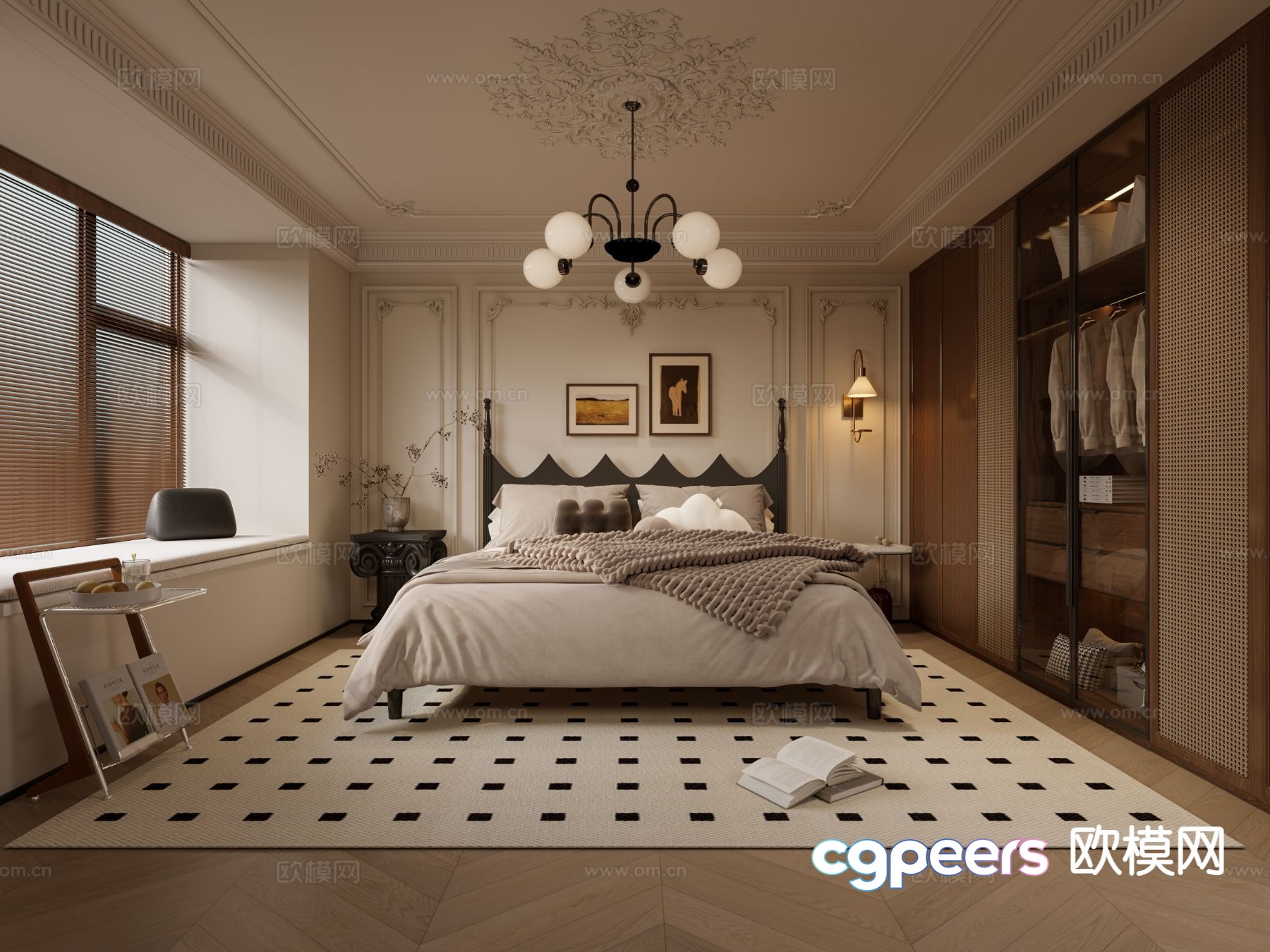 Medieval style bedroom master bedroom 3d model Medieval style bedroom master bedroom 3d model