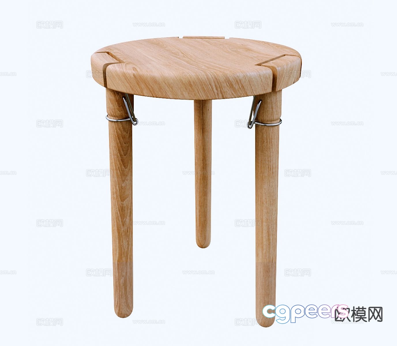 Log style round table side table corner table 3D model Log style round table side table corner table 3D model