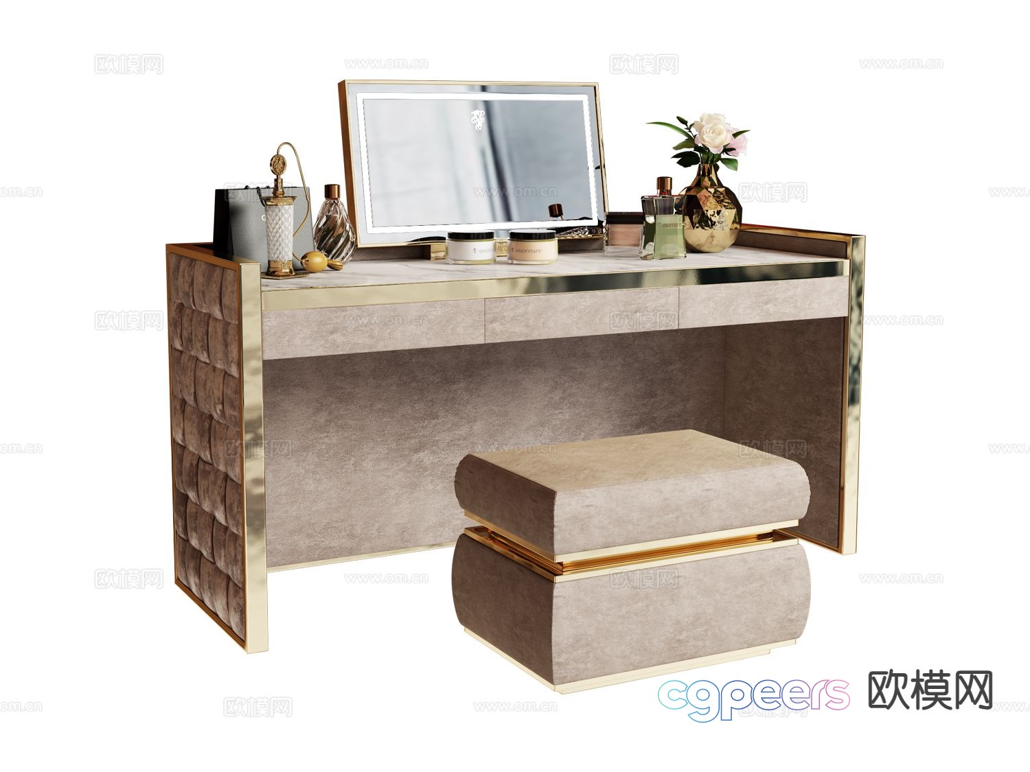 visionnaire dressing table 3d model visionnaire dressing table 3d model