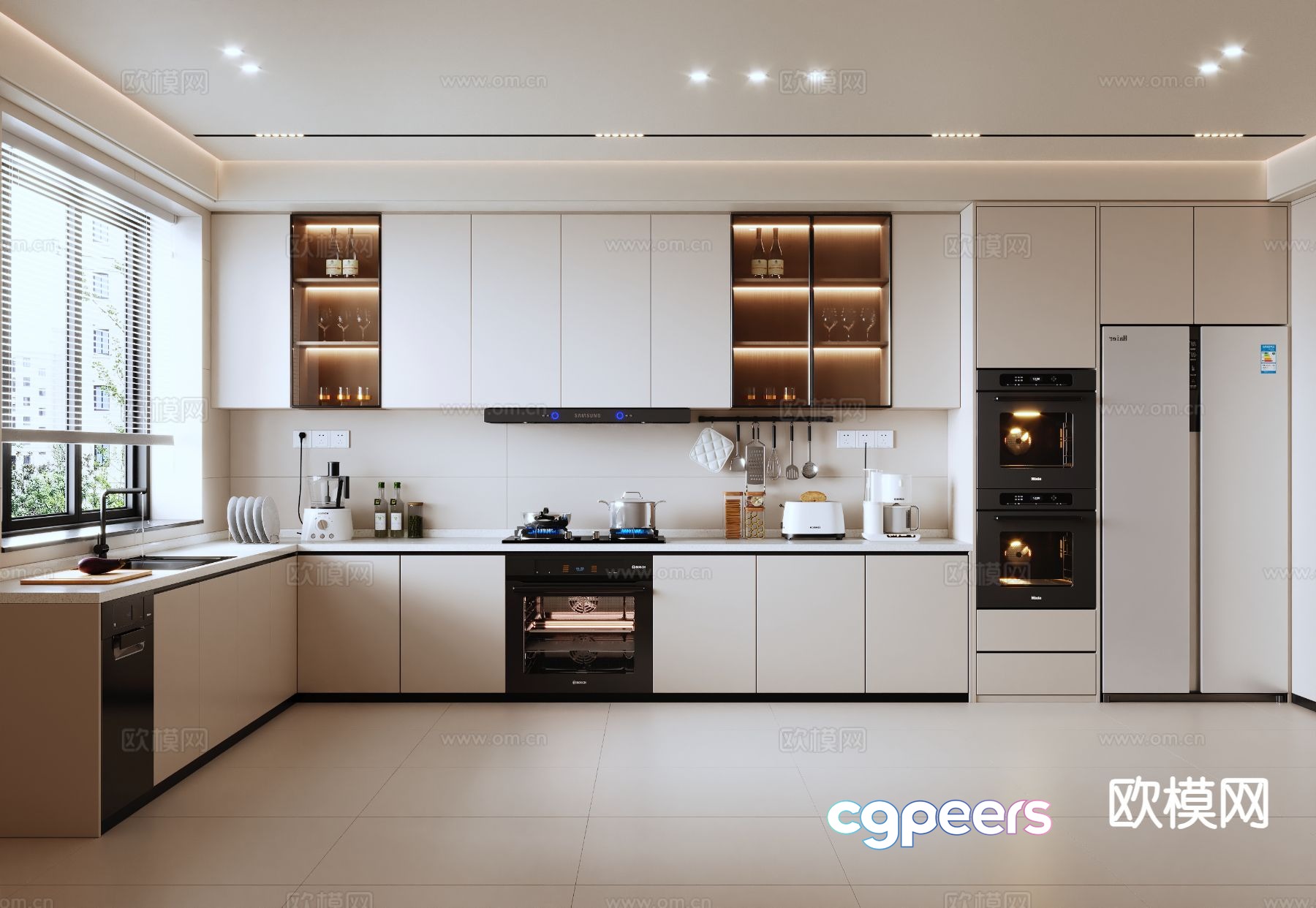 modern kitchen cabinet 3d model modern kitchen cabinet 3d model
