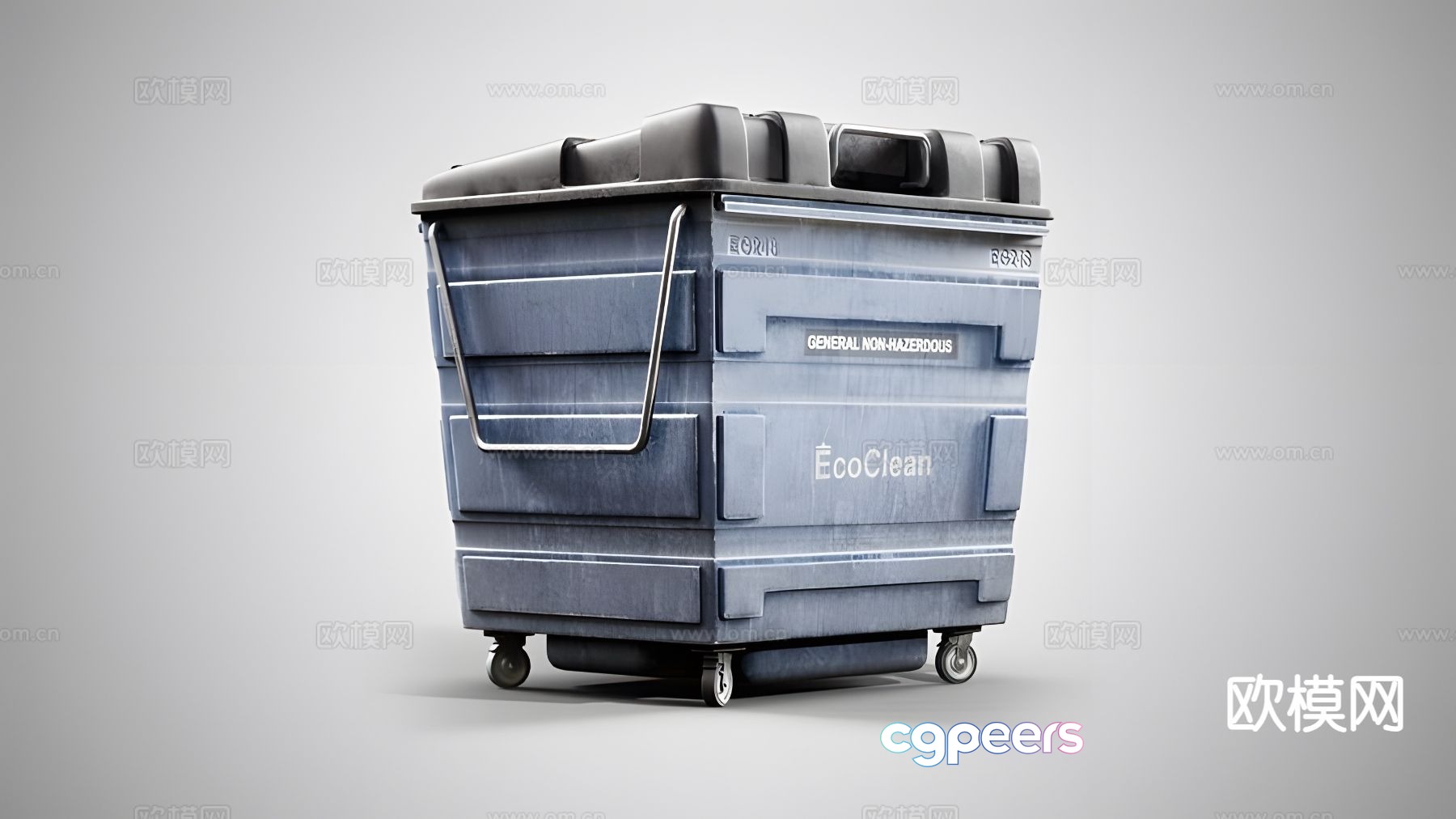 Waste Container Trash Can 3d model