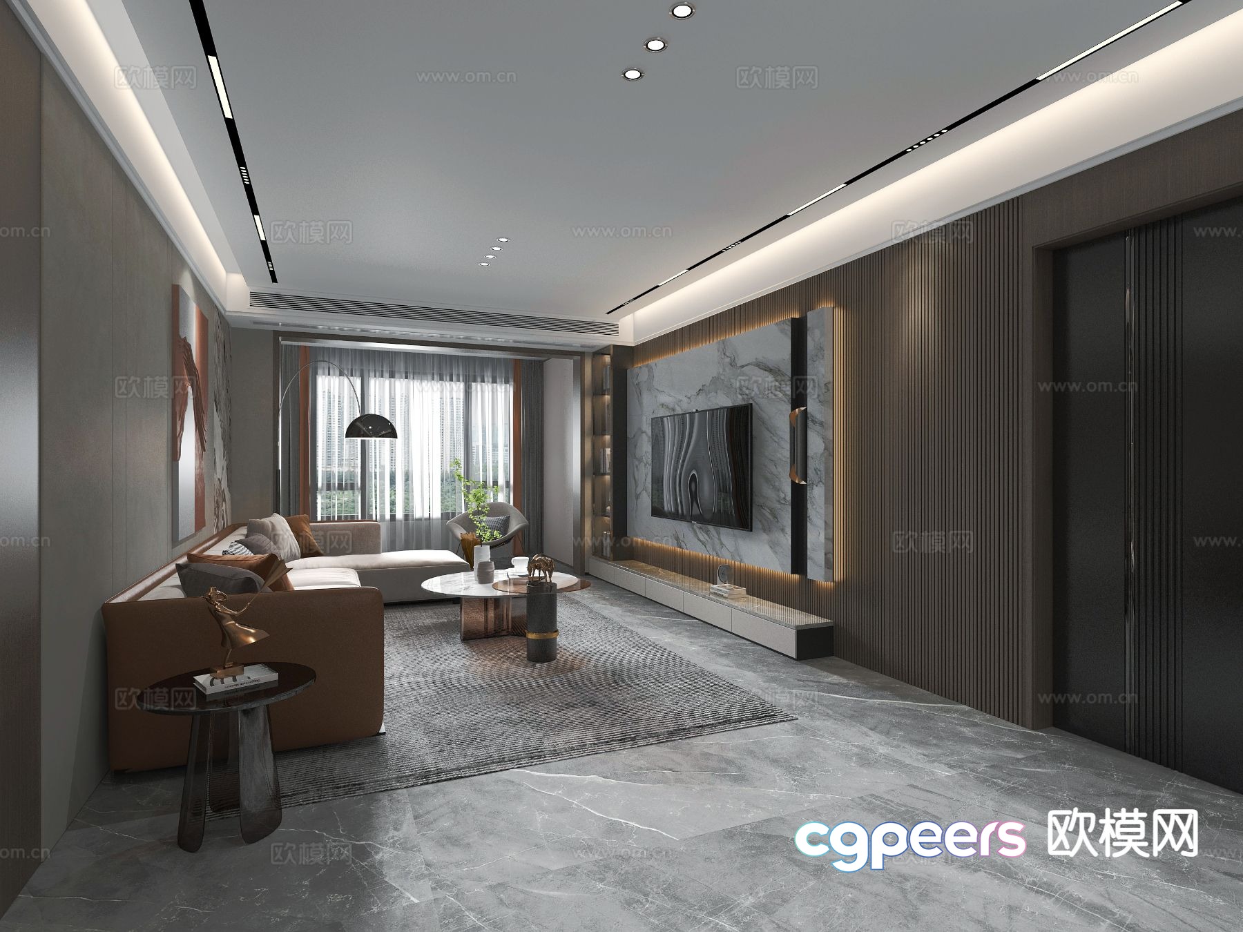 Light luxury restaurant 3D model Light luxury restaurant 3D model