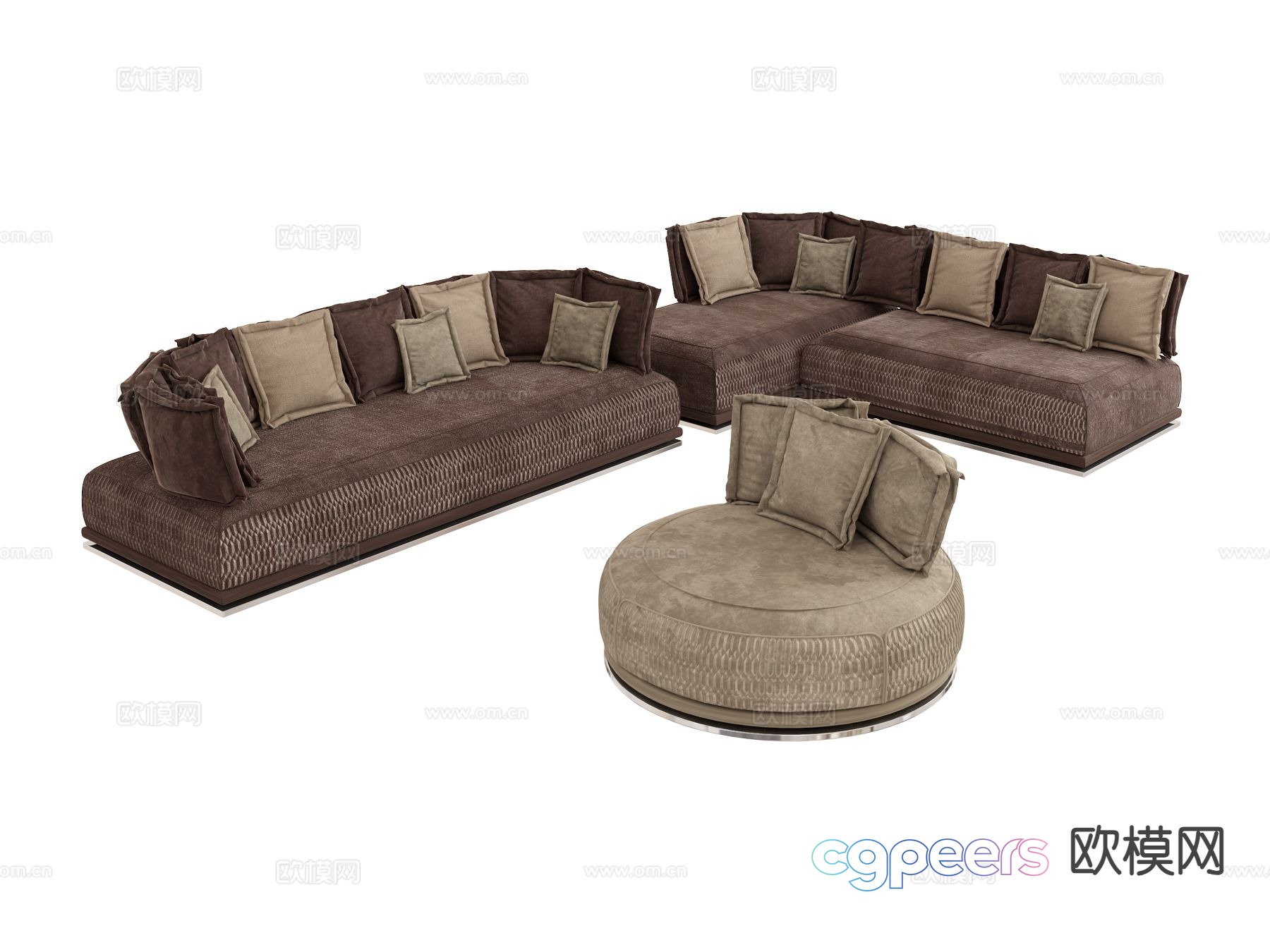 visionnaire modular sofa 3d model visionnaire modular sofa 3d model