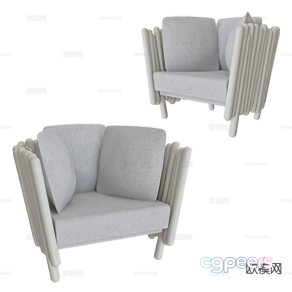 Serralunga single sofa 3d model Serralunga single sofa 3d model