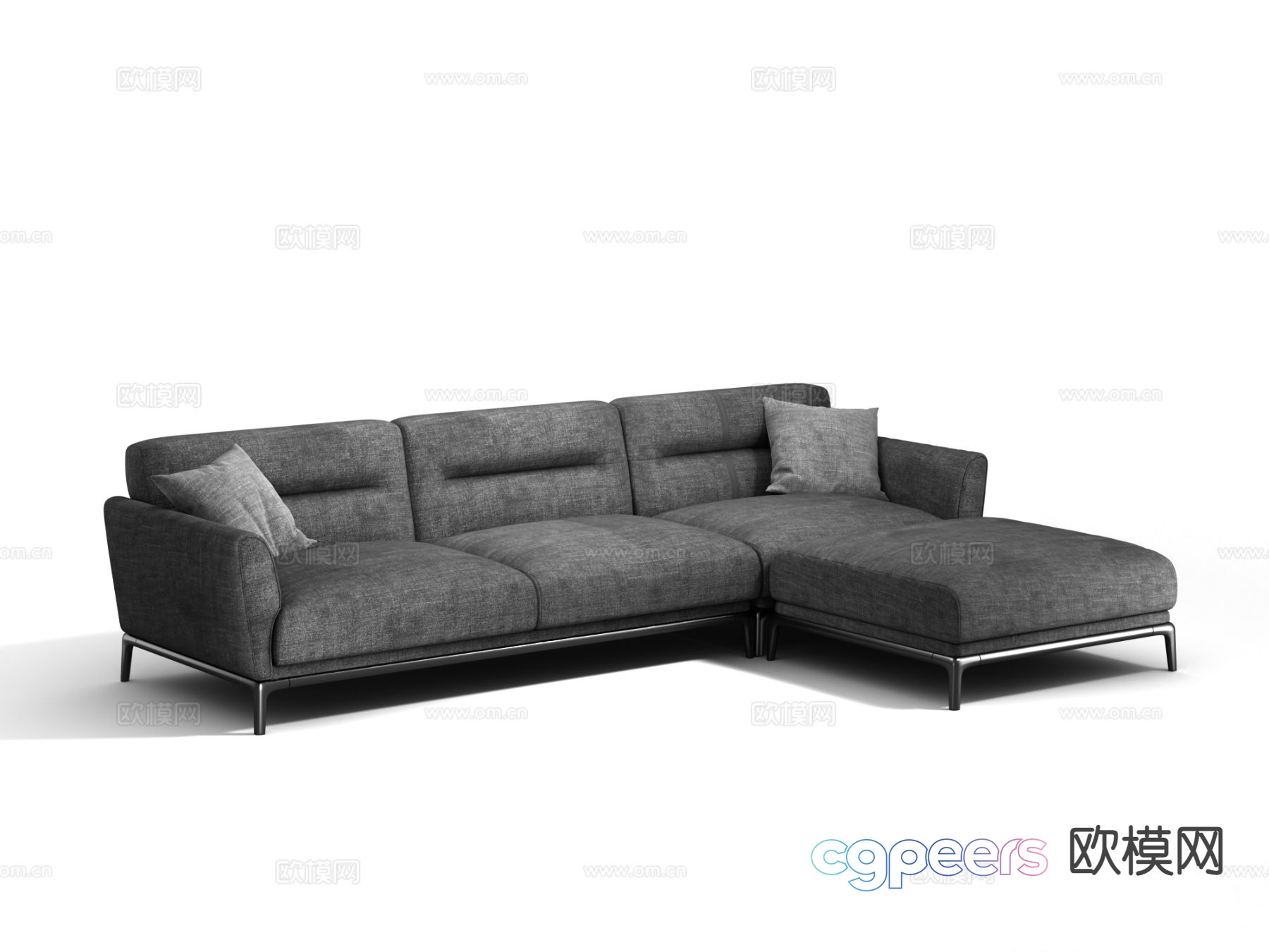 Modern multi-seater sofa 3d model Modern multi-seater sofa 3d model