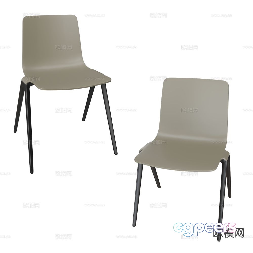 Brunner modern chair dining chair 3d model Brunner modern chair dining chair 3d model