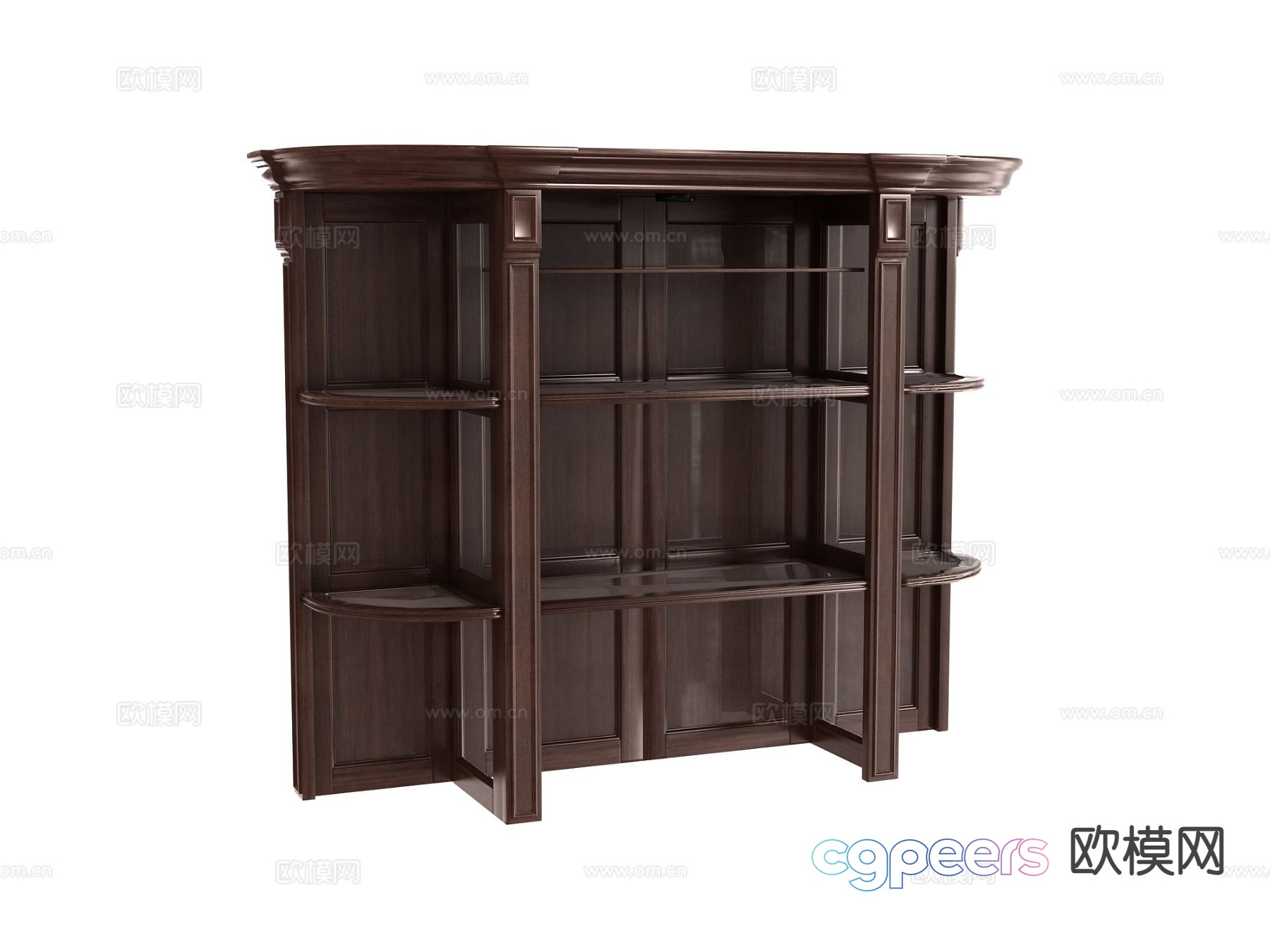 American wall mounted wine cabinet wall cabinet 3d model American wall mounted wine cabinet wall cabinet 3d model