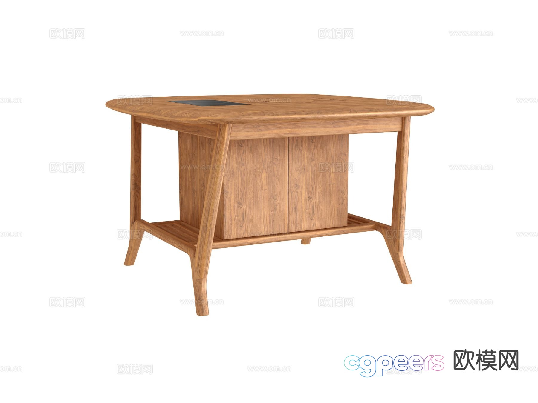 Nordic solid wood coffee table 3D model Nordic solid wood coffee table 3D model