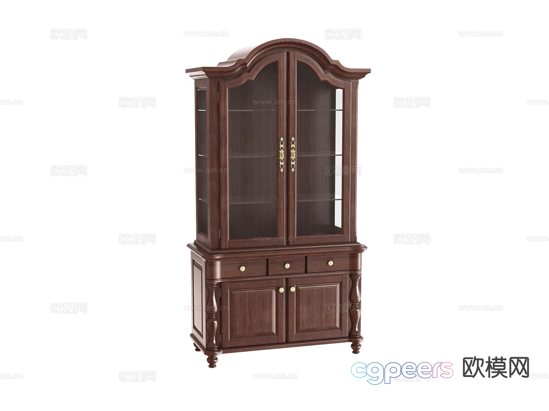 American glass wine cabinet 3d model American glass wine cabinet 3d model