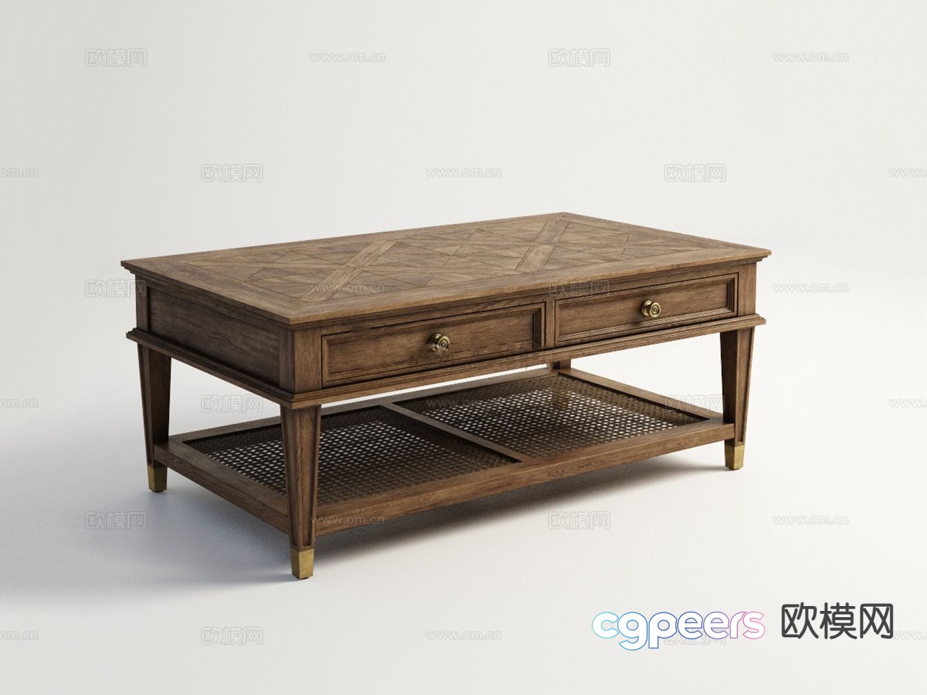 American coffee table table 3d model American coffee table table 3d model