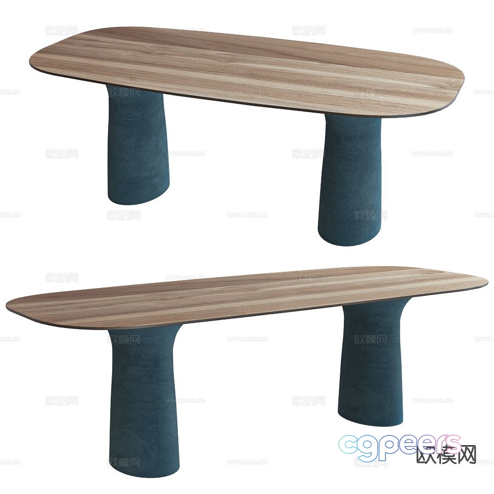Serralunga modern dining table 3d model Serralunga modern dining table 3d model