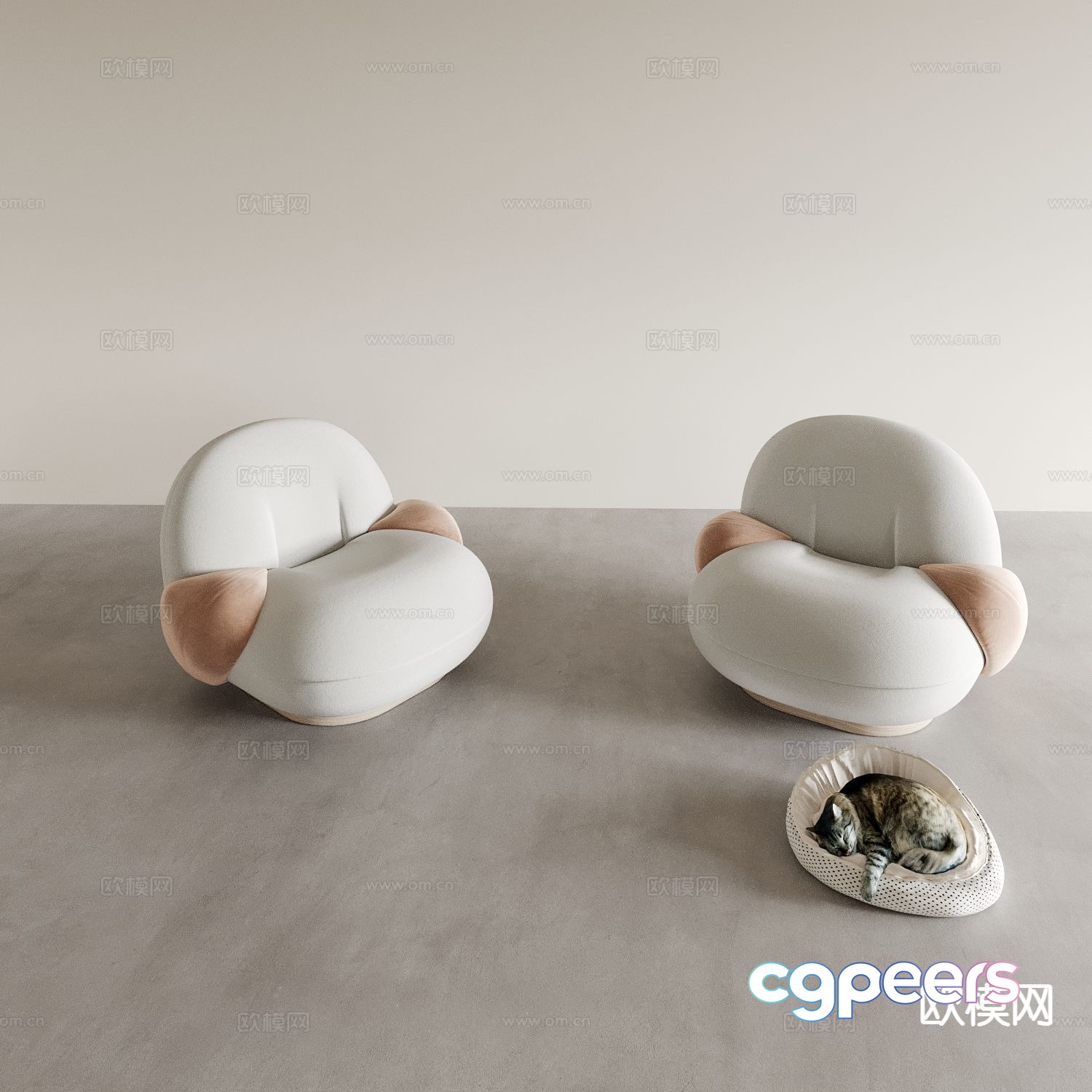 Single sofa leisure sofa 3d model Single sofa leisure sofa 3d model