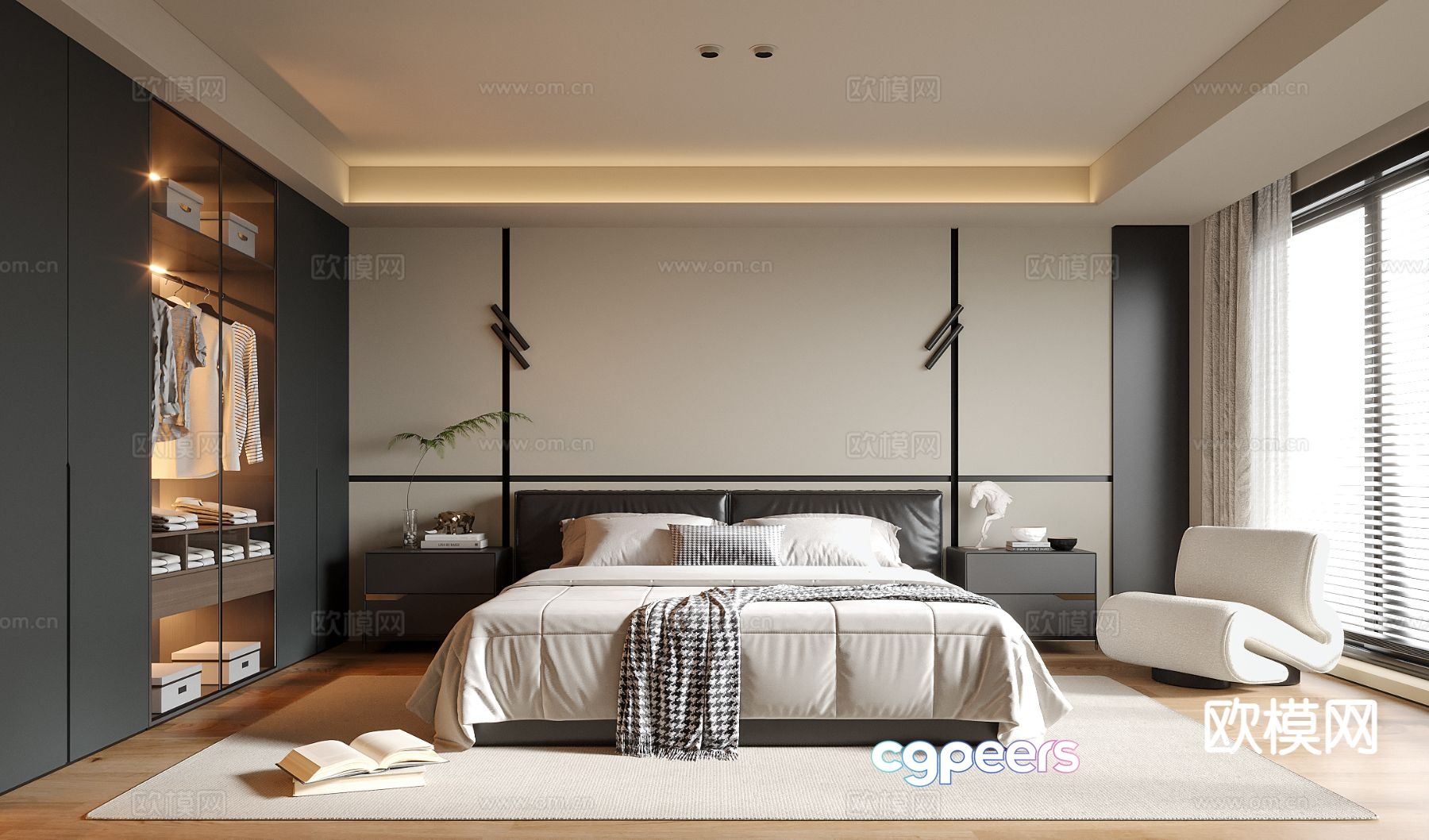 Modern bedroom master bedroom 3d model Modern bedroom master bedroom 3d model