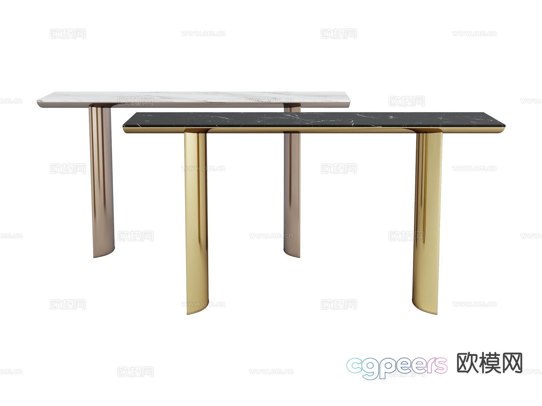 visionnaire light luxury end view table console table 3d model visionnaire light luxury end view table console table 3d model
