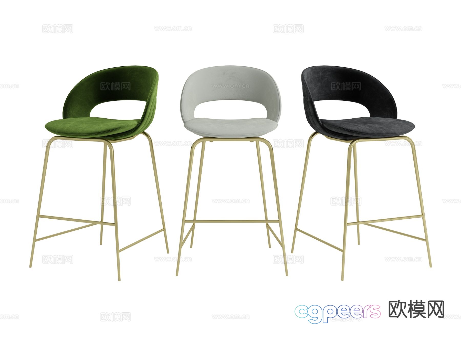 visionnaire Italian bar stool 3D model visionnaire Italian bar stool 3D model