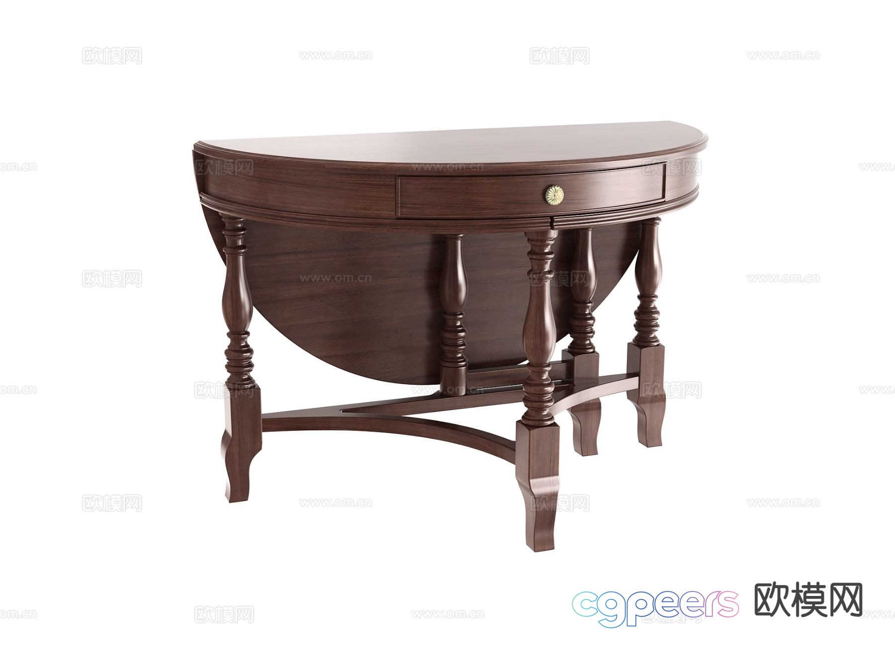 American multifunctional table entrance table entrance table 3D model American multifunctional table entrance table entrance table 3D model