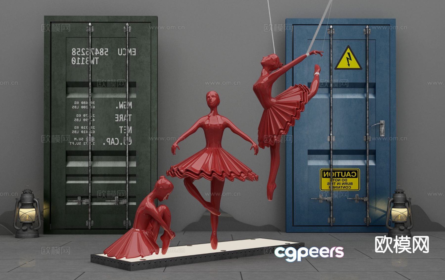 Figure Sculpture Doll Ornaments 3D Model Figure Sculpture Doll Ornaments 3D Model