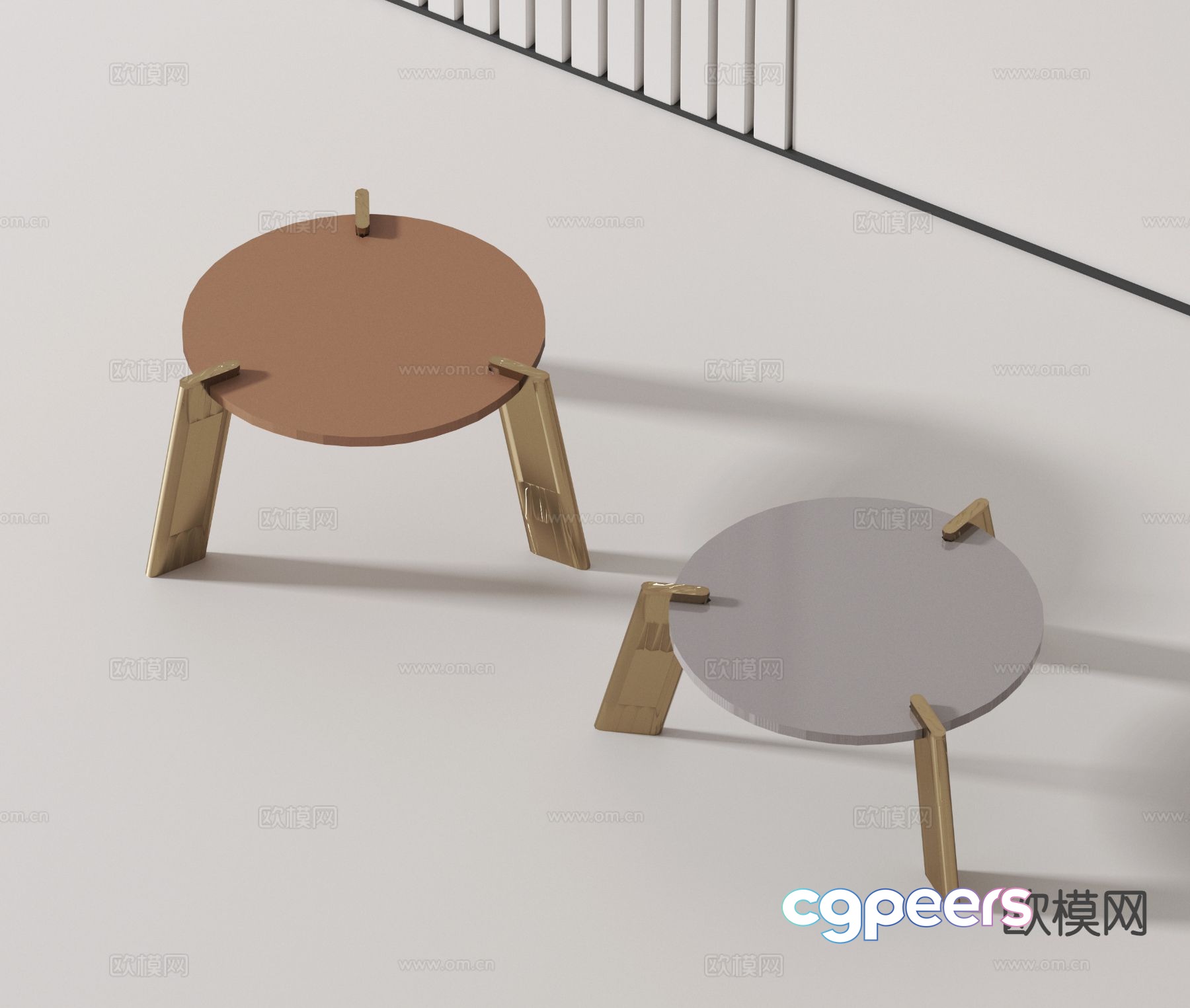 Round coffee table 3d model Round coffee table 3d model