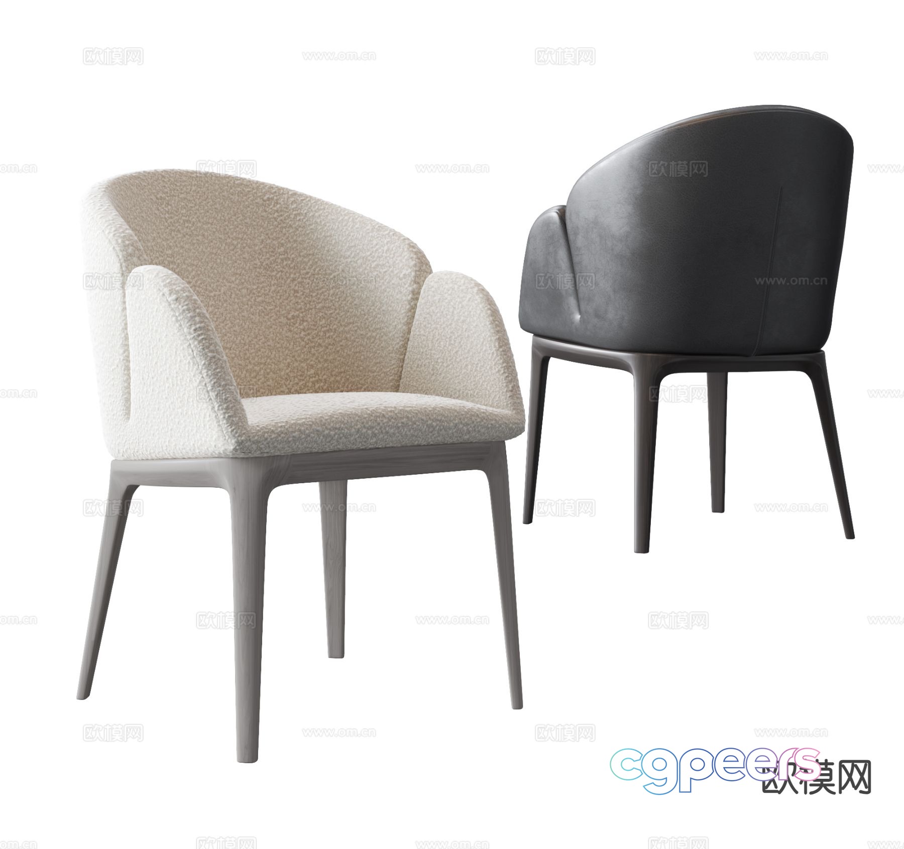 Modern chair dining chair 3d model Modern chair dining chair 3d model