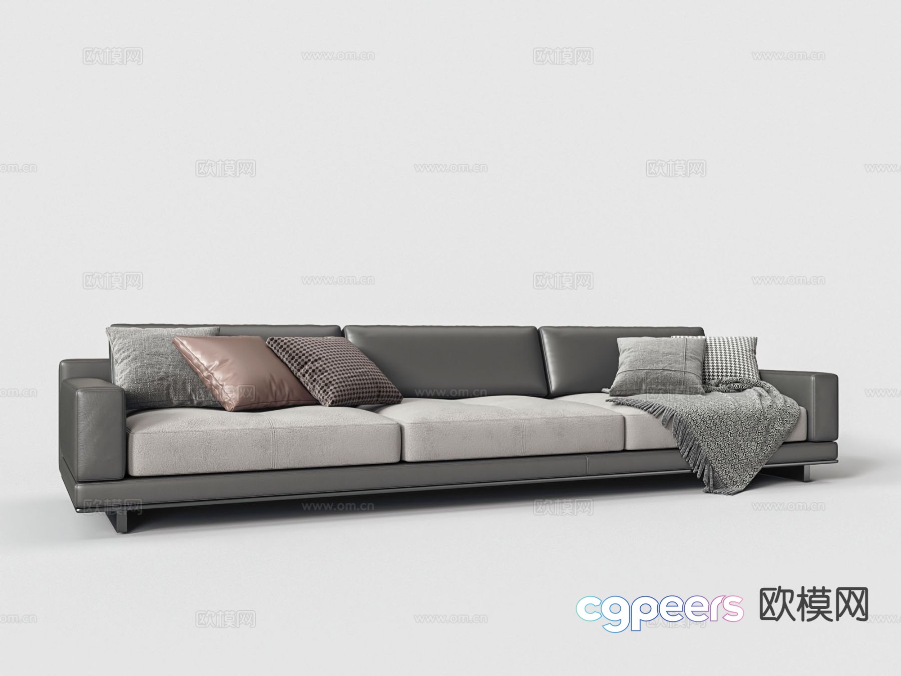 Modern multi-seater sofa 3d model Modern multi-seater sofa 3d model