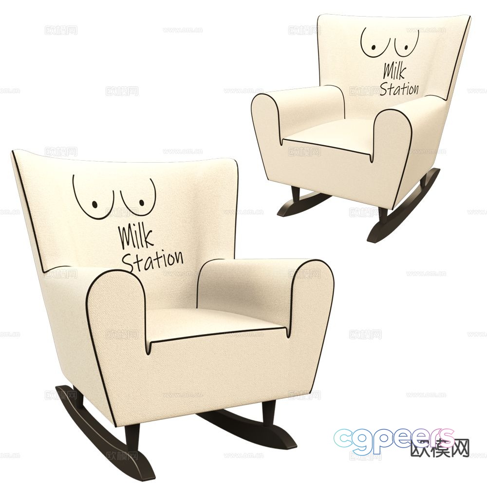 Pop Label Modern Chair Lounge Chair 3d model Pop Label Modern Chair Lounge Chair 3d model