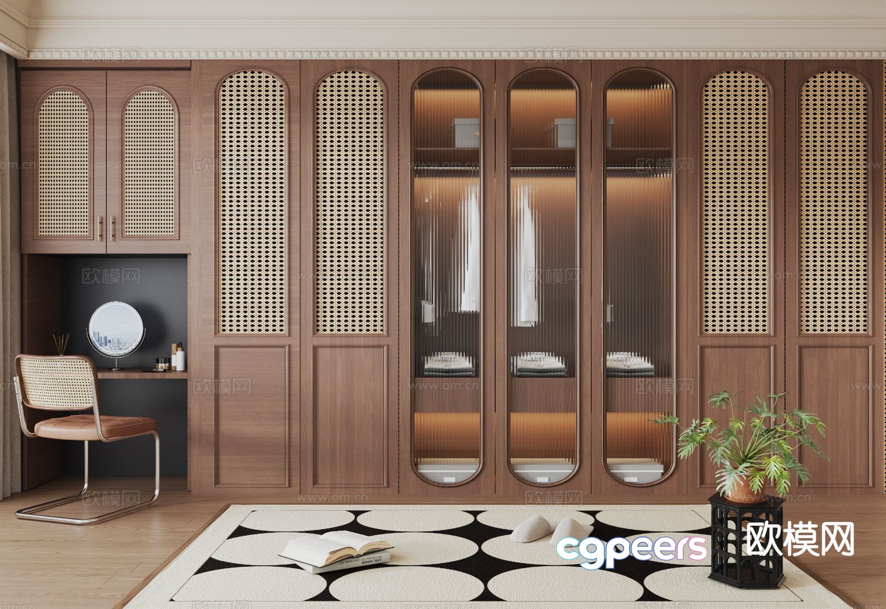 Medieval style cloakroom 3D model Medieval style cloakroom 3D model