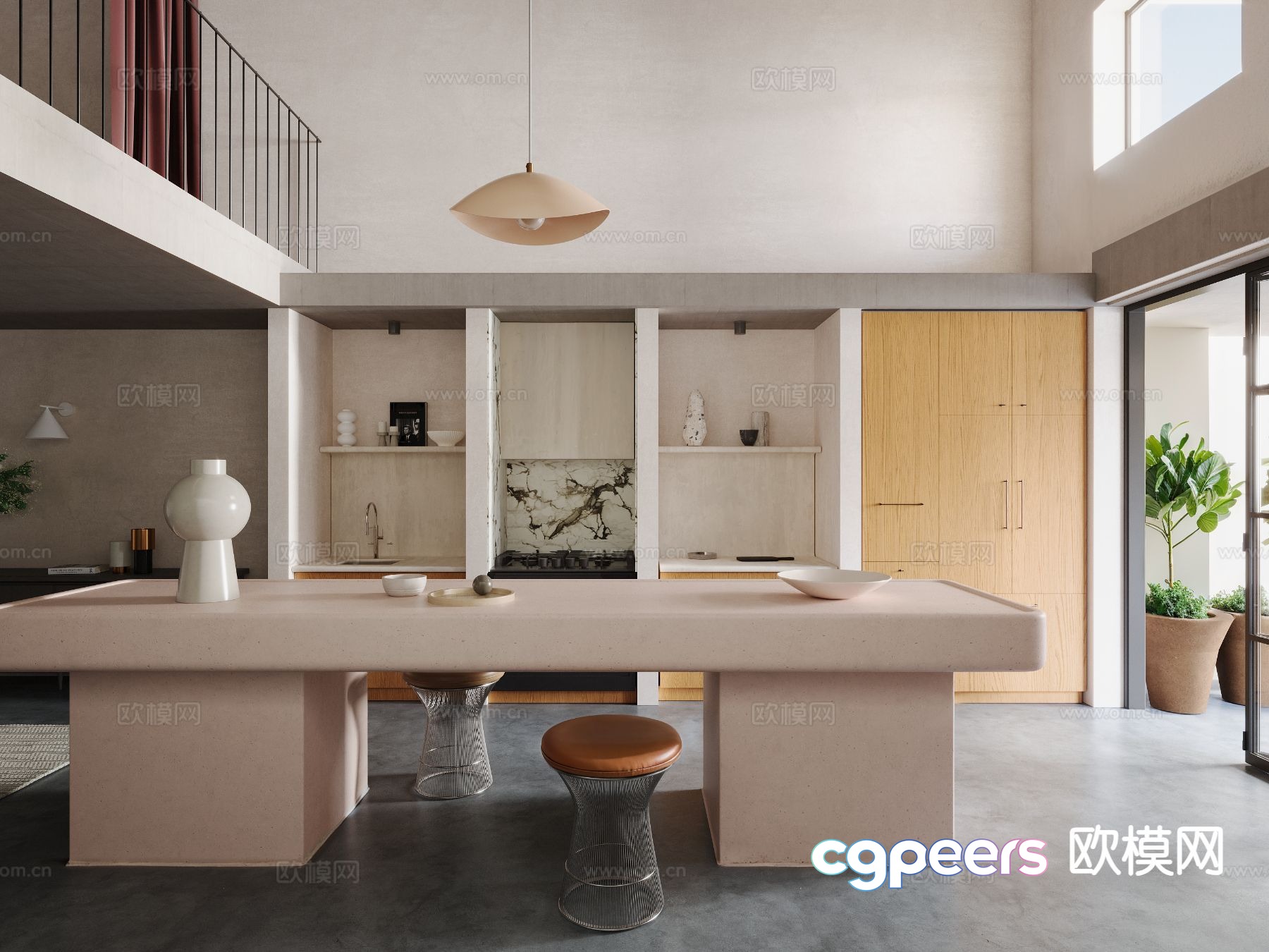 Modern kitchen 3d model Modern kitchen 3d model