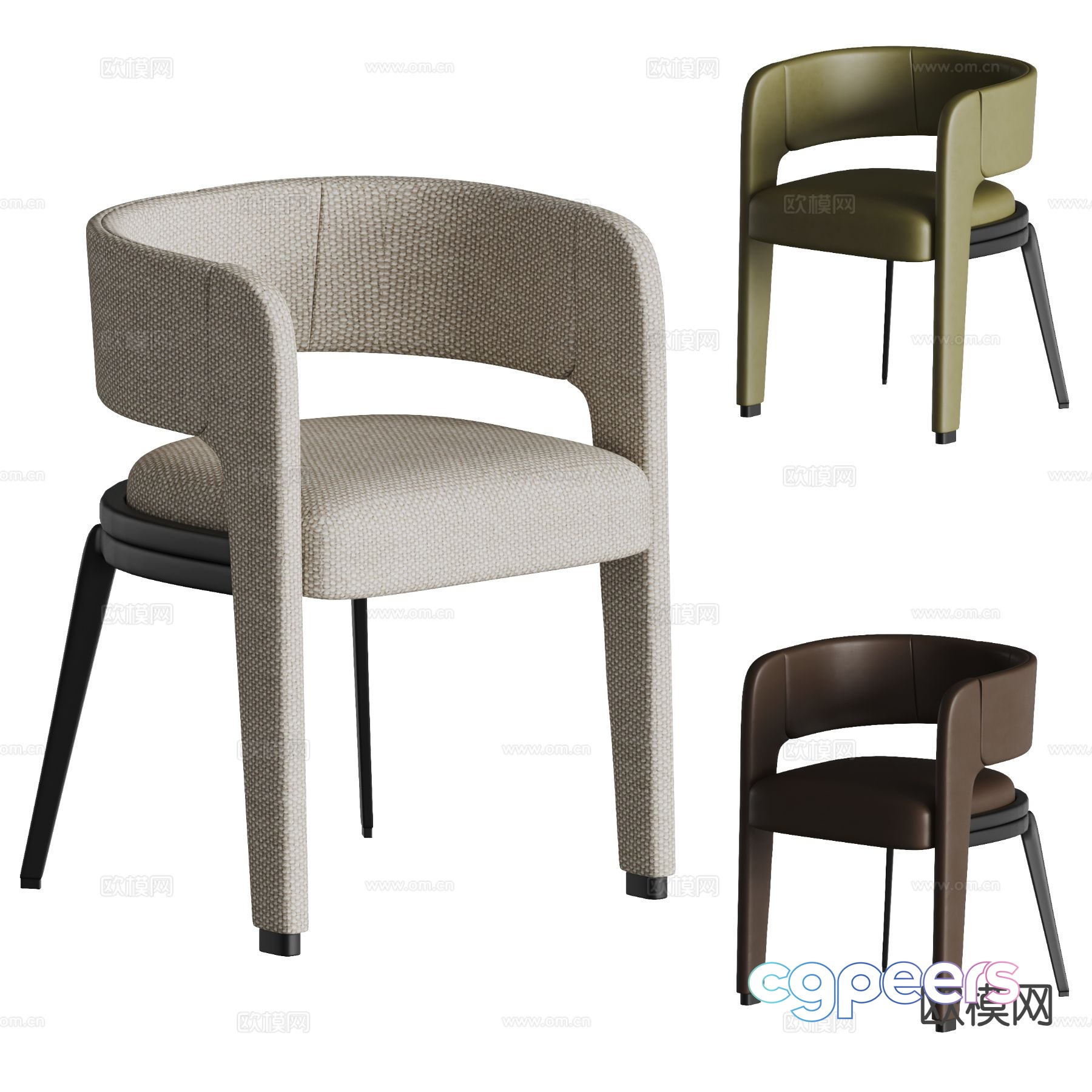 Modern chair dining chair 3d model Modern chair dining chair 3d model