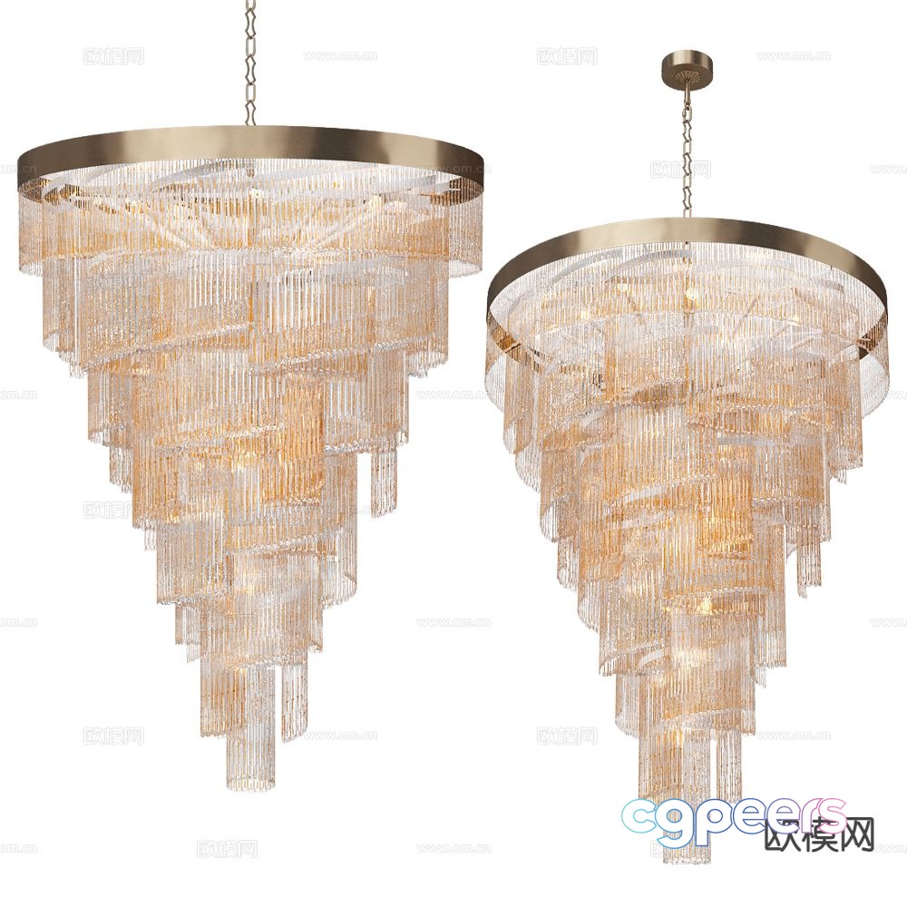 Patrizia light luxury crystal chandelier 3d model Patrizia light luxury crystal chandelier 3d model