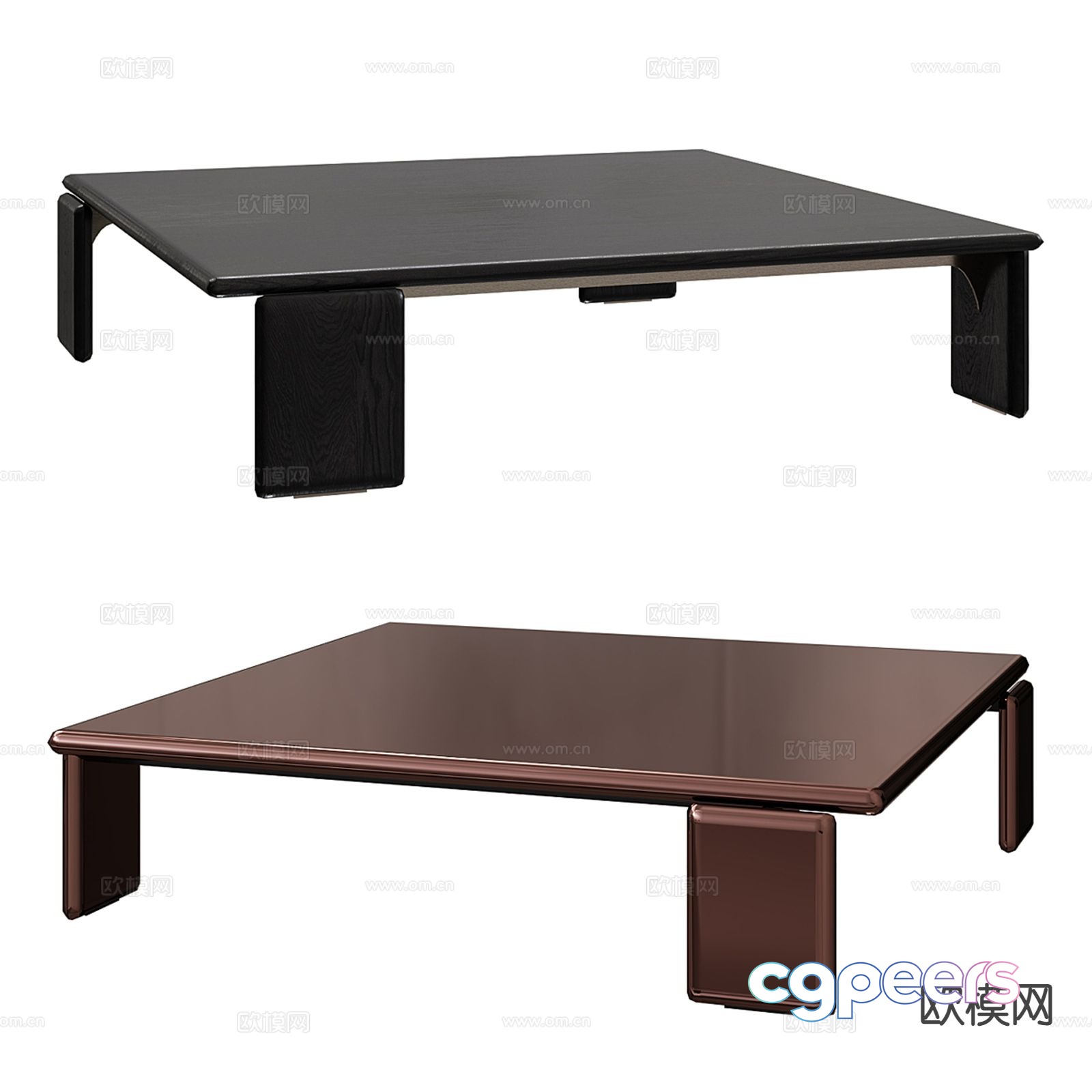 Simple coffee table square coffee table 3d model Simple coffee table square coffee table 3d model