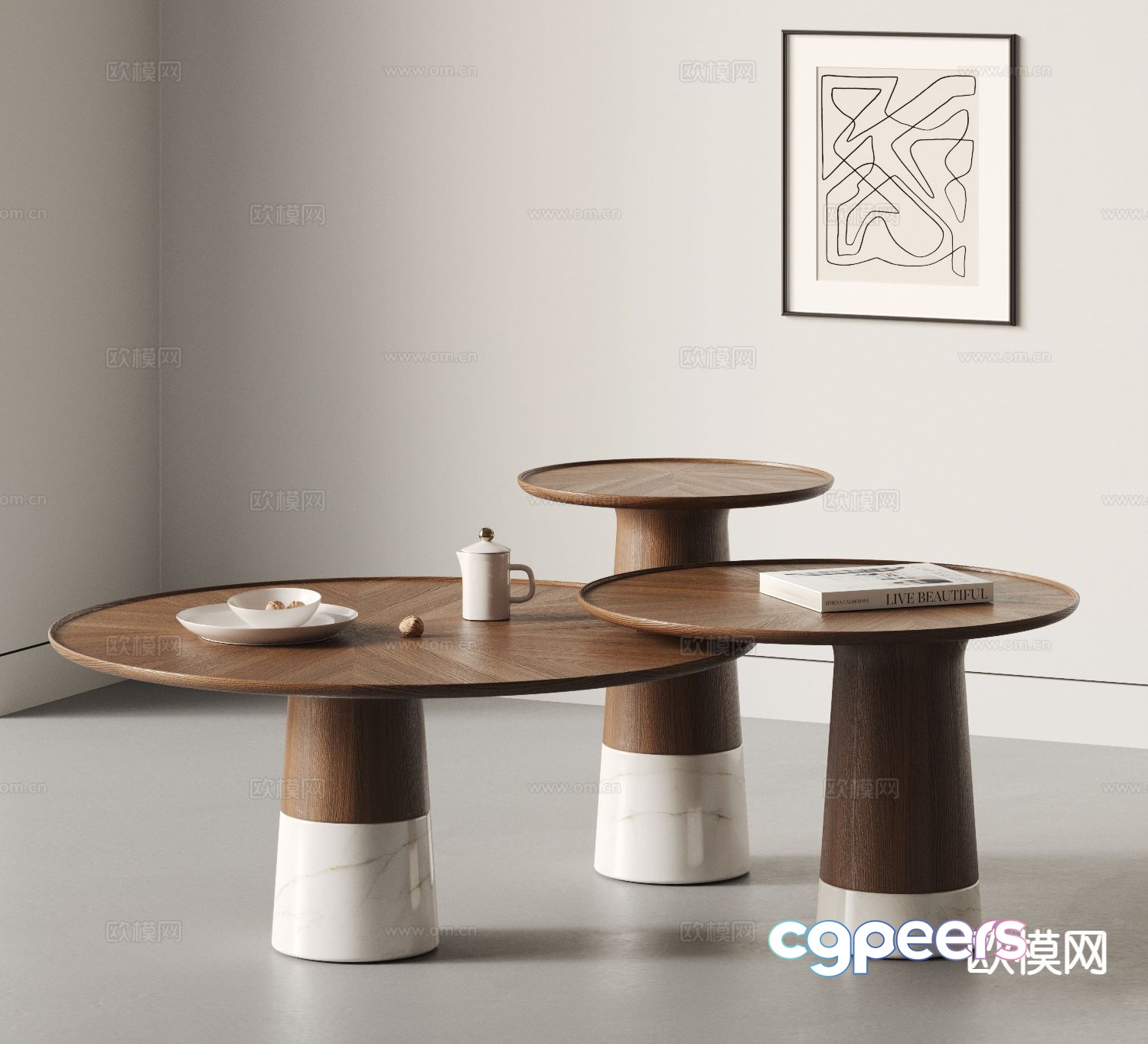 Medieval style mother-in-law coffee table 3D model Medieval style mother-in-law coffee table 3D model