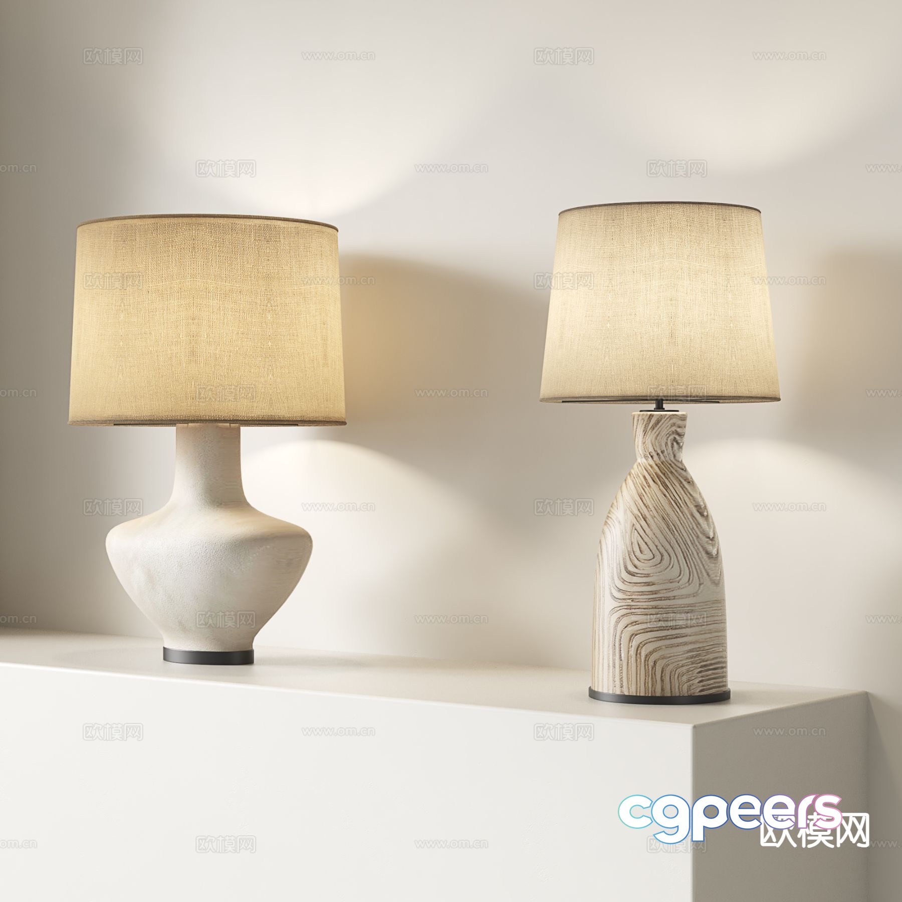 Medieval style table lamp clay pot table lamp 3d model Medieval style table lamp clay pot table lamp 3d model