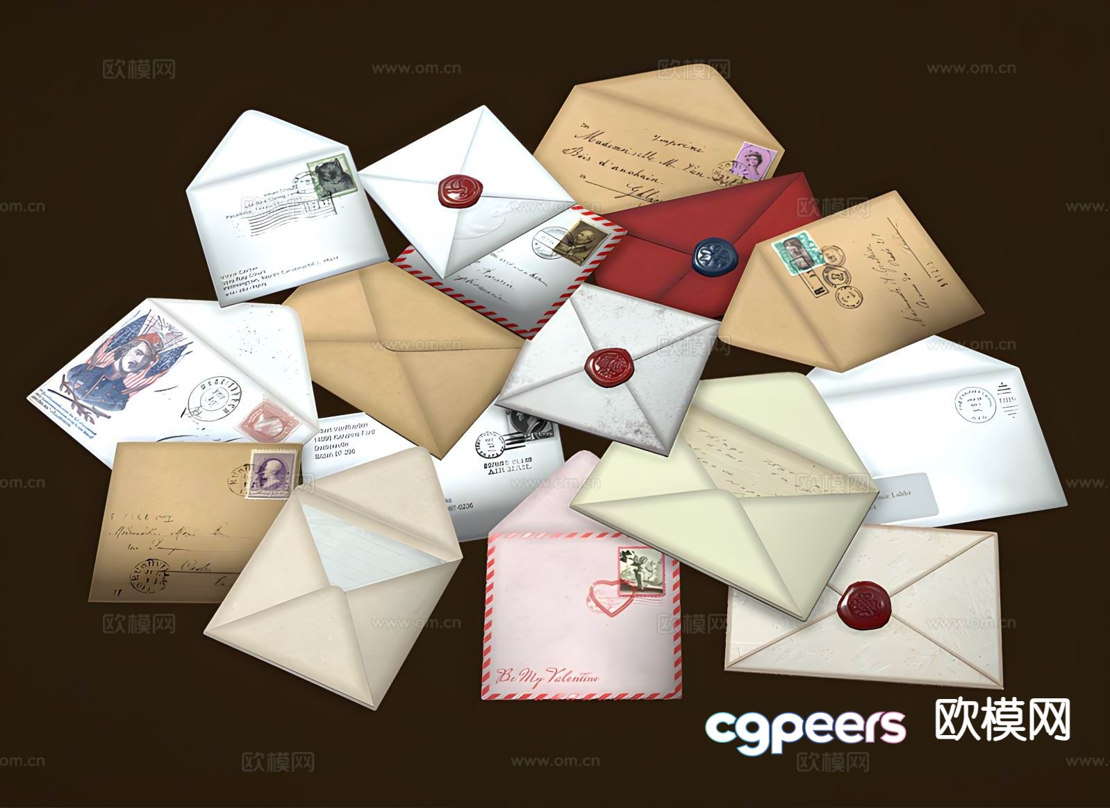 envelope letter 3d model envelope letter 3d model
