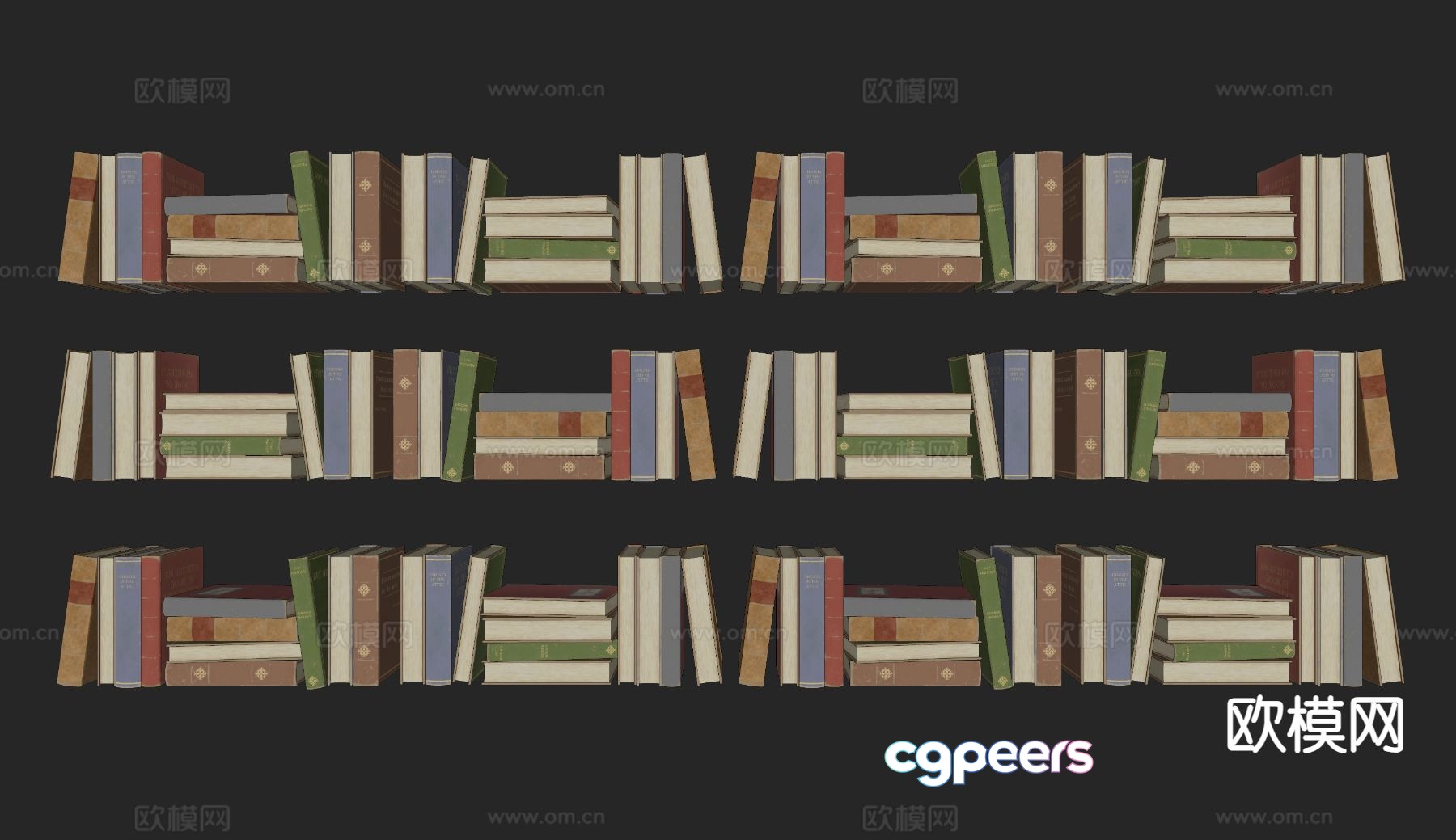 old books books book 3d model old books books book 3d model