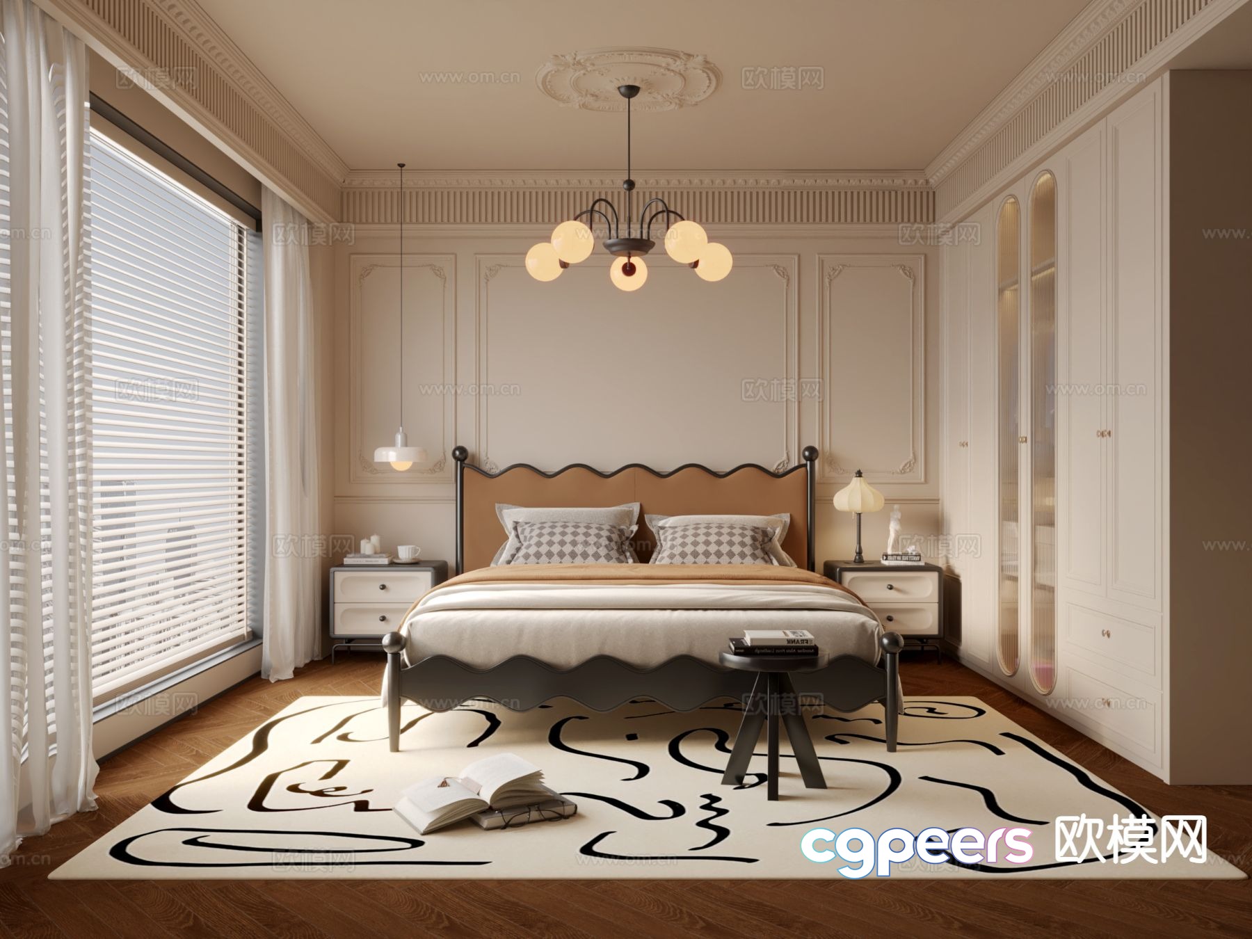 French bedroom master bedroom 3d model French bedroom master bedroom 3d model