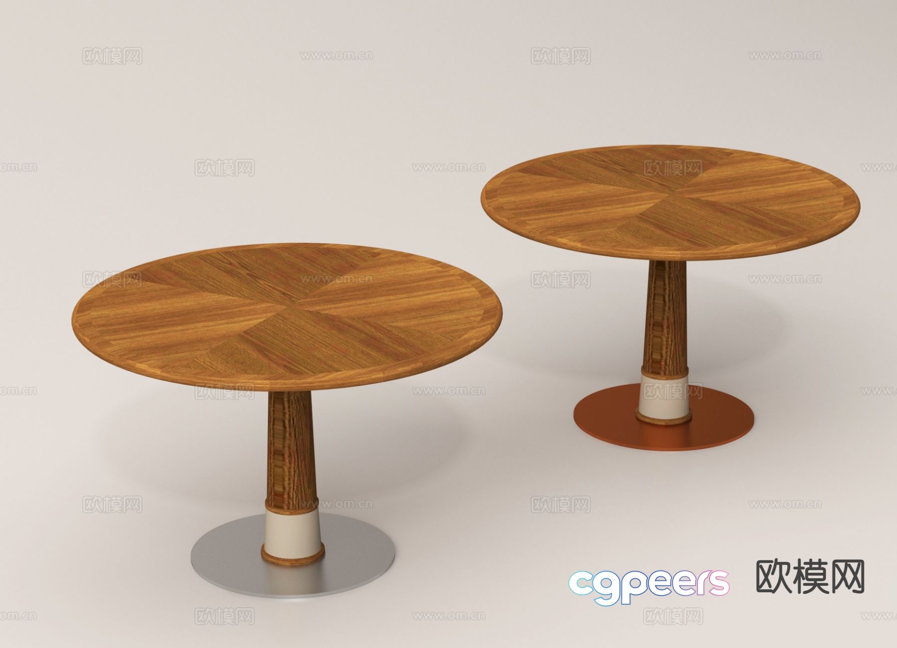 Log style dining table round table 3d model Log style dining table round table 3d model
