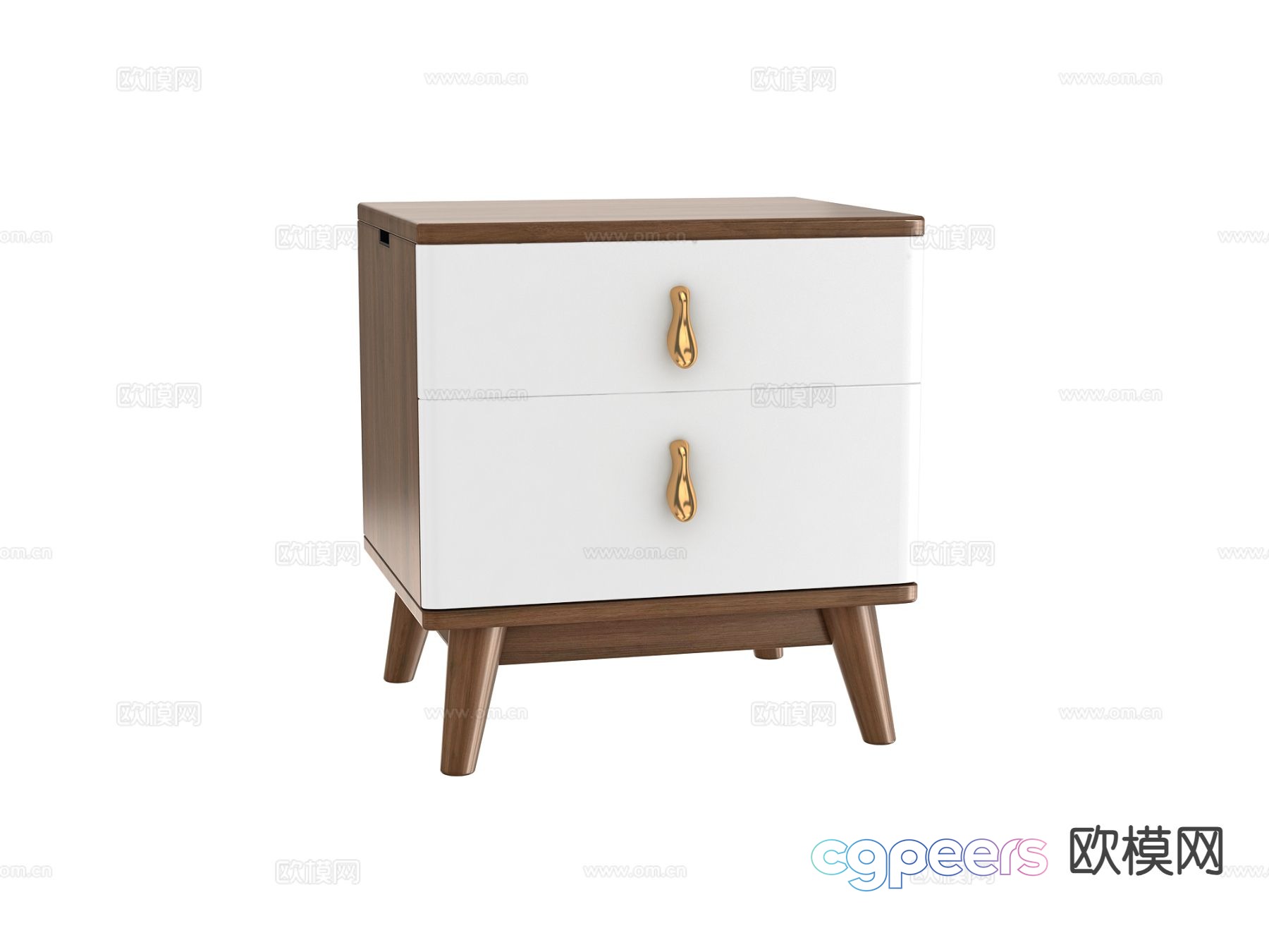 Modern bedside table 3d model Modern bedside table 3d model