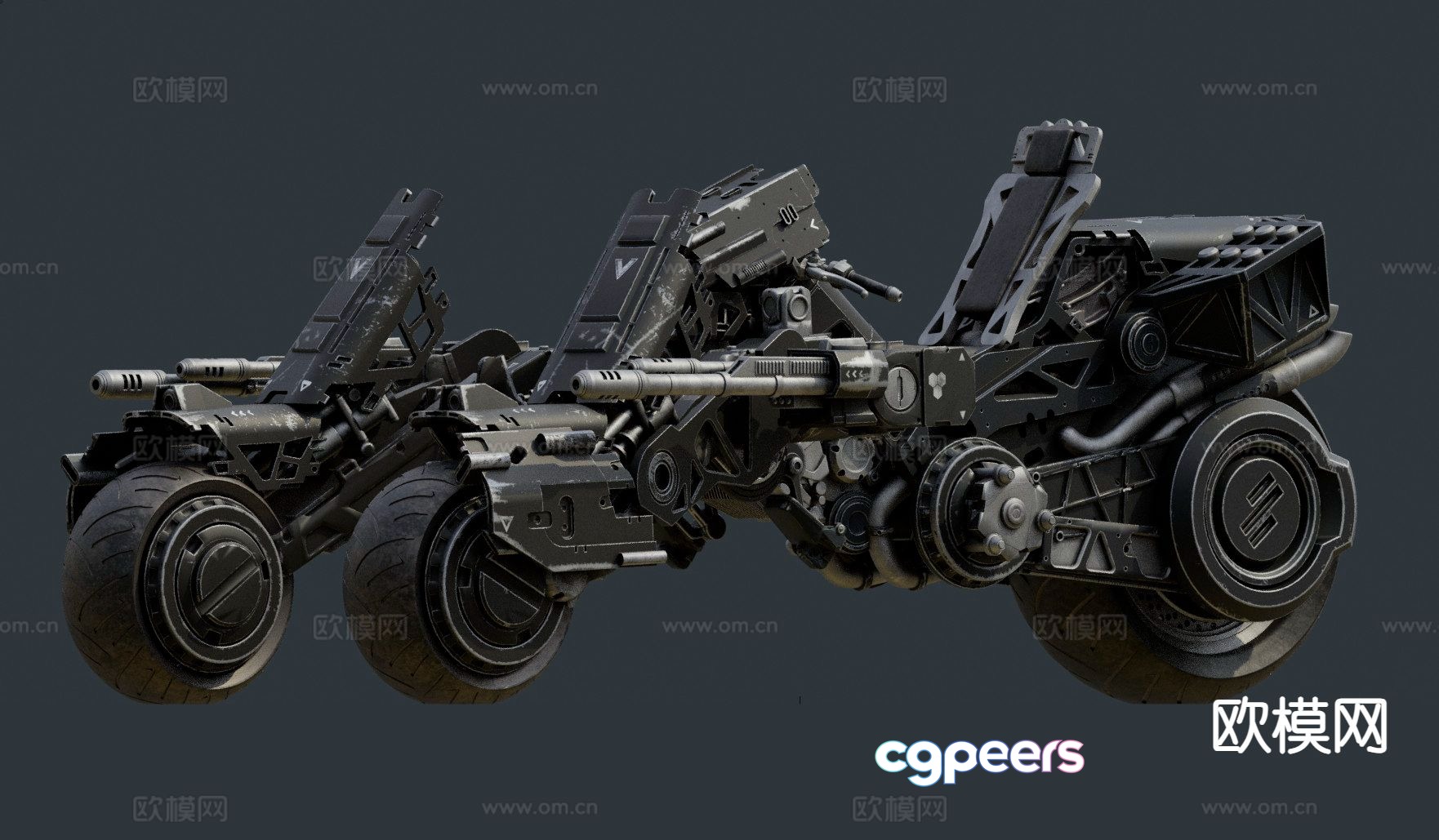 combat motorcycle 3d model combat motorcycle 3d model