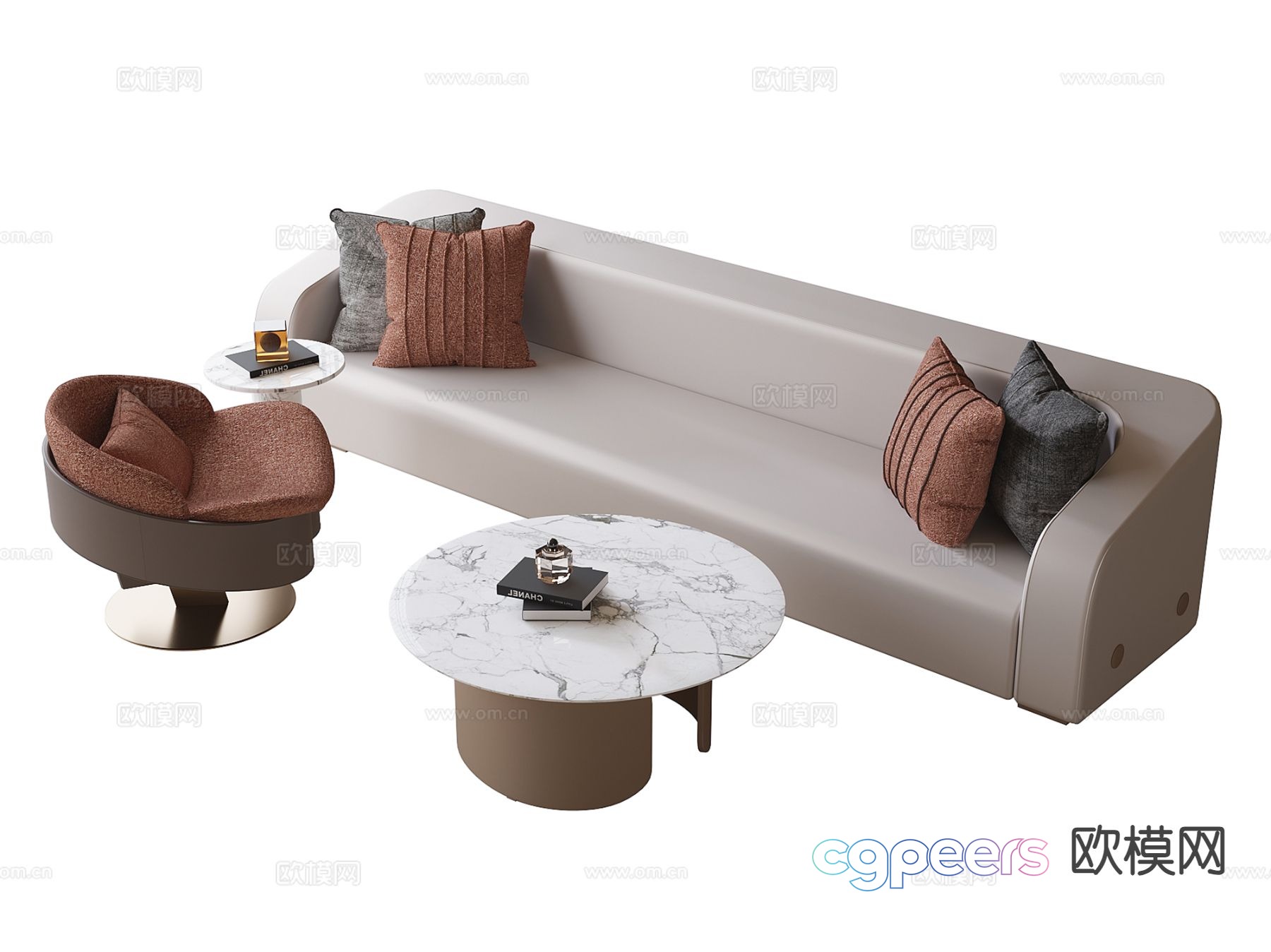 Modern sectional sofa 3d model Modern sectional sofa 3d model
