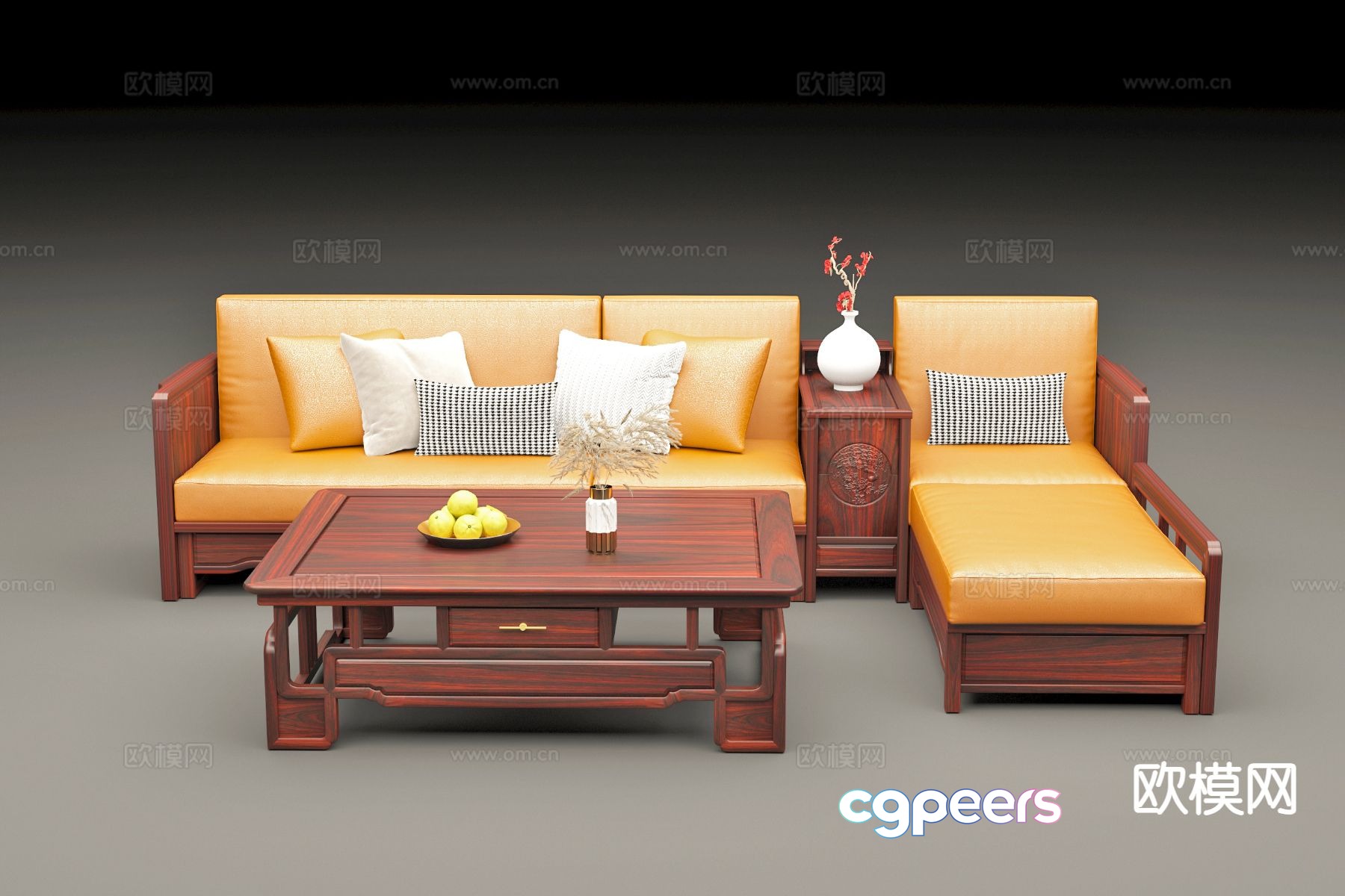 Neoclassical sofa modular sofa 3d model Neoclassical sofa modular sofa 3d model