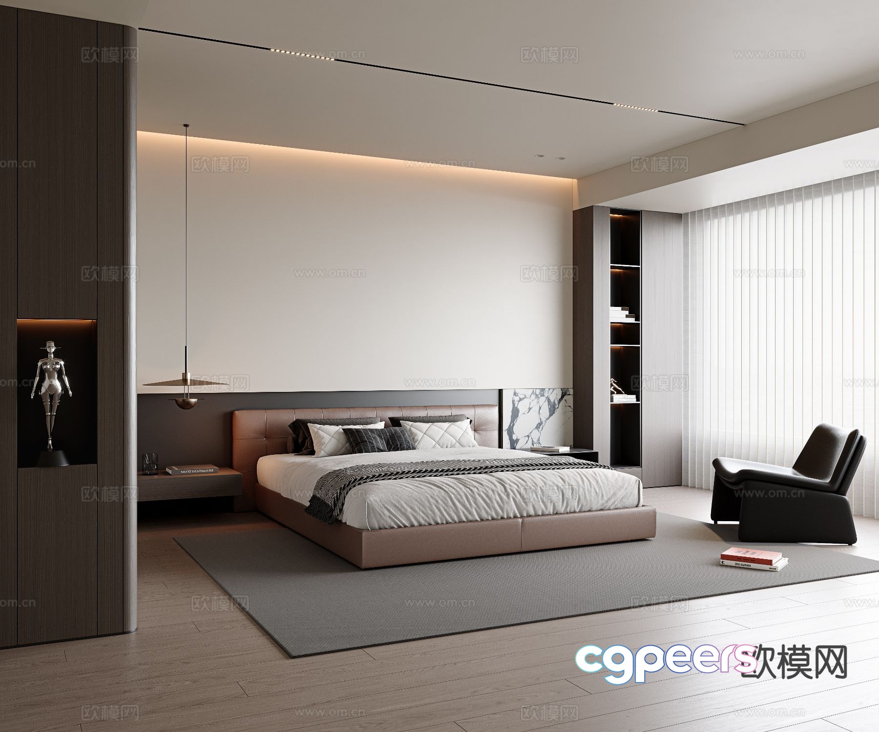 Italian style bedroom master bedroom 3d model Italian style bedroom master bedroom 3d model